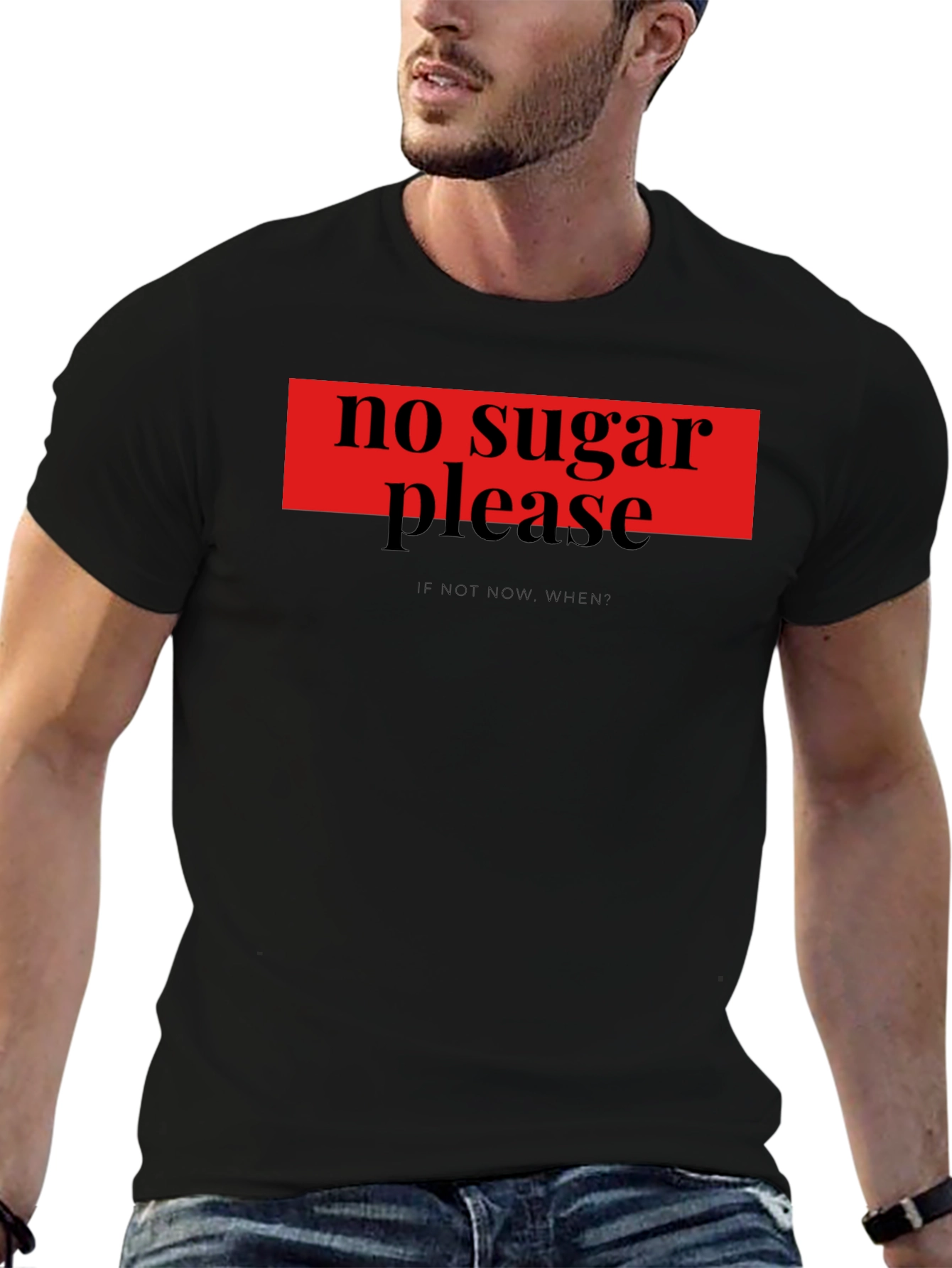 No Sugar Please T-Shirt - Funny Diet Tee