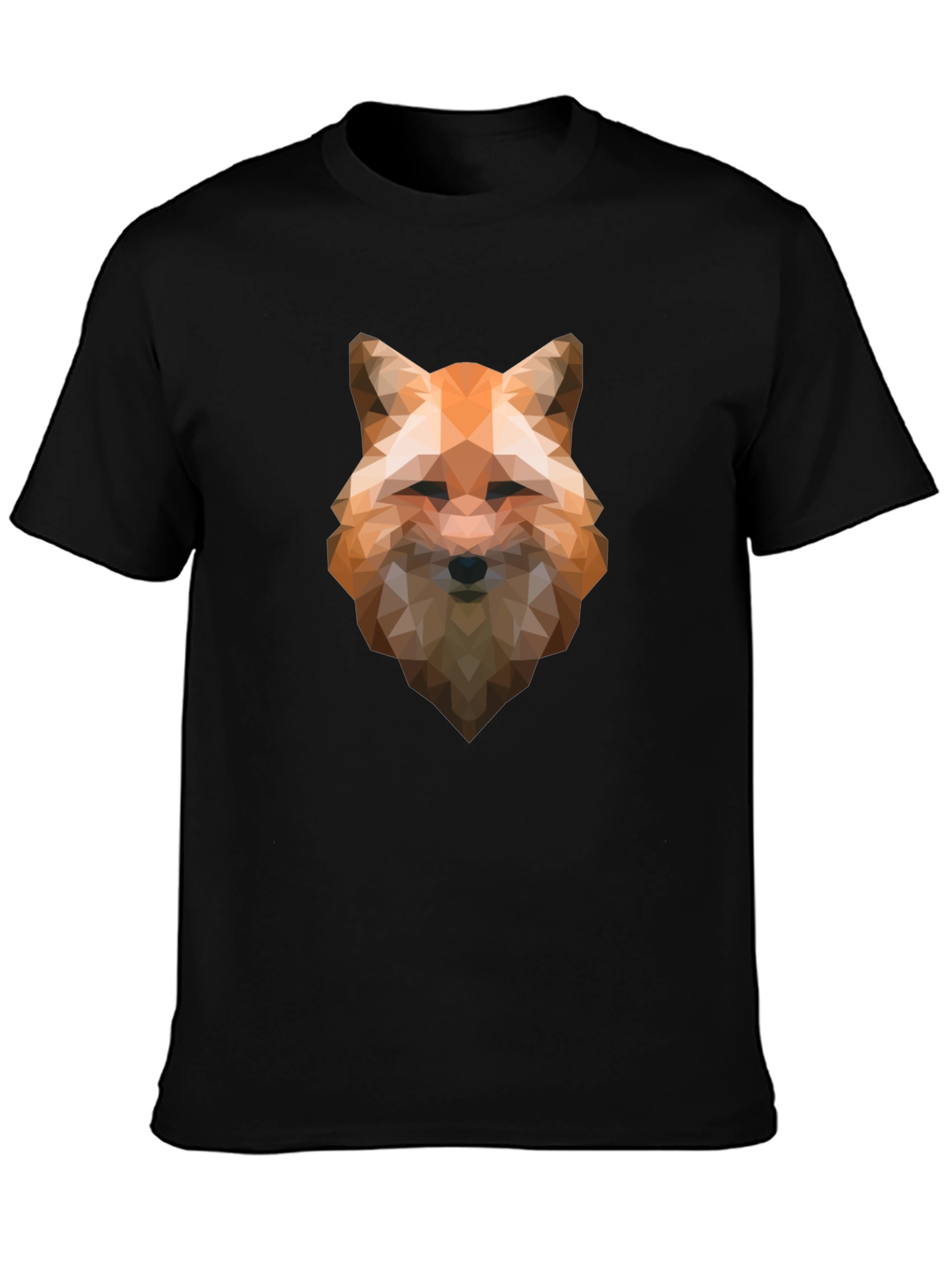 Geometric Fox Graphic T-Shirt - Modern Style