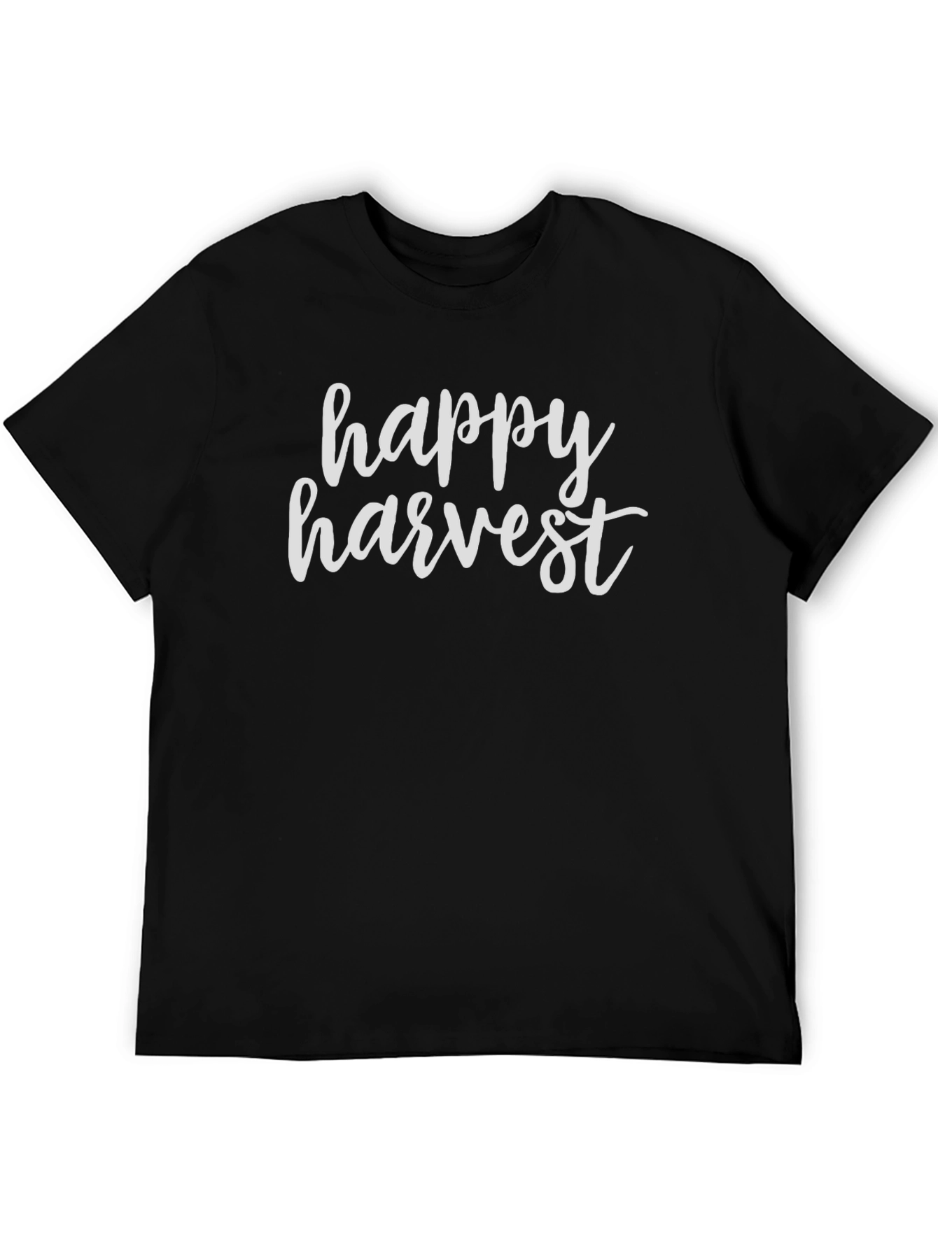 Happy Harvest Graphic Tee - Soft Cotton Blend T-Shirt