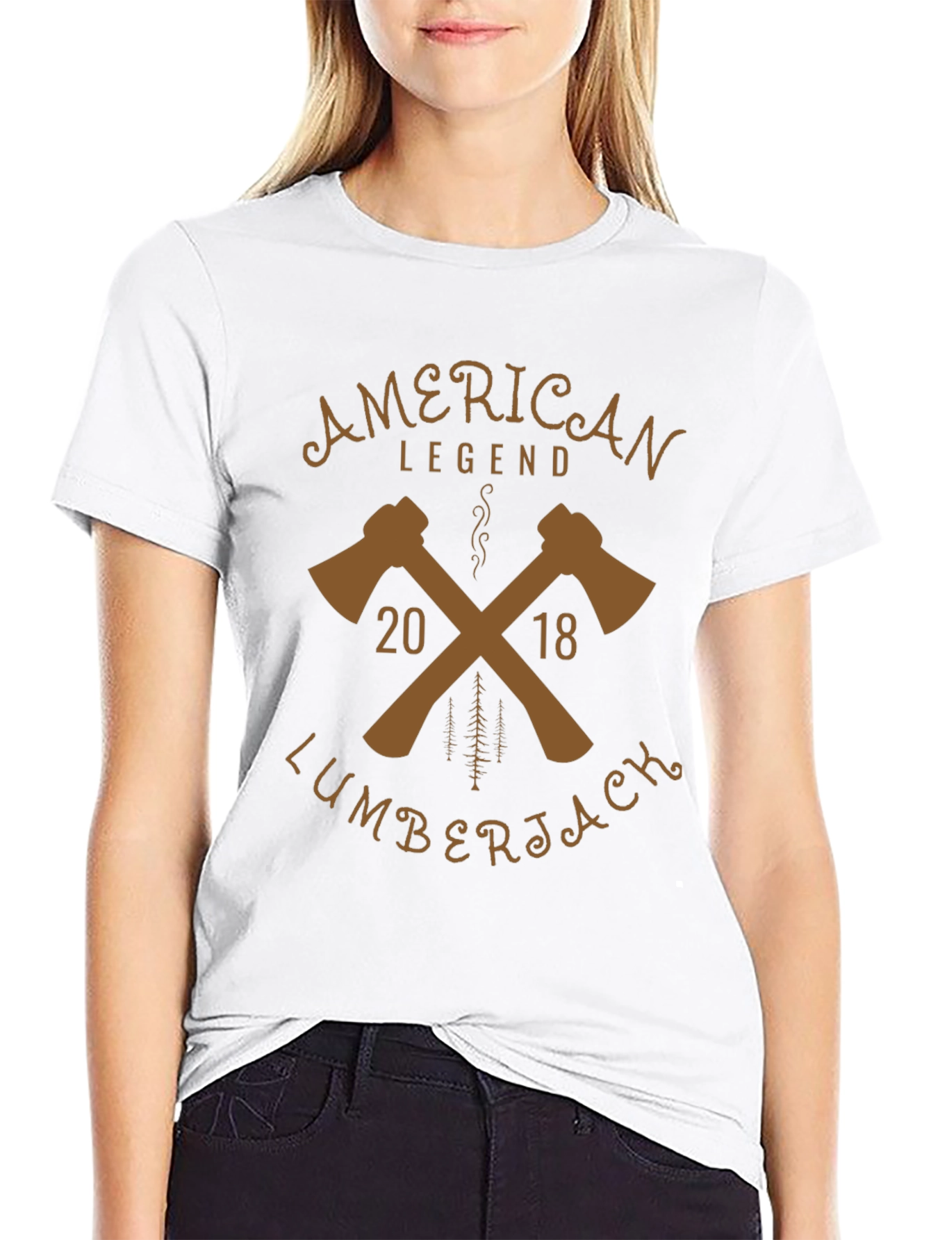 American Legend Lumberjack Graphic Tee - Black