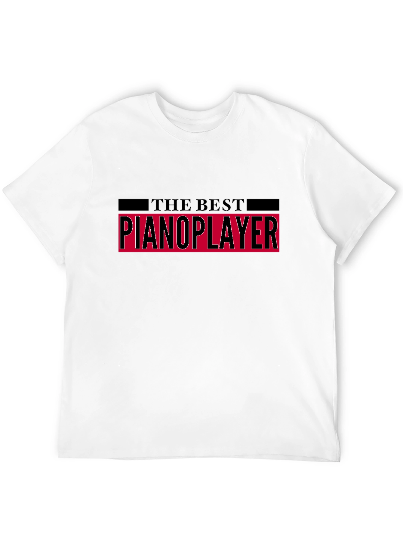 The Best Pianoplayer Black T-Shirt