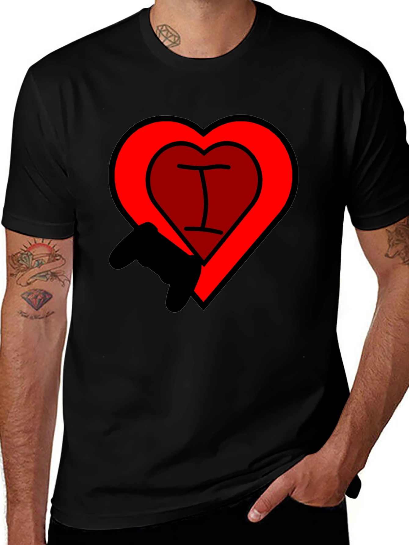 I Heart Gaming T-Shirt - Gamer Gift