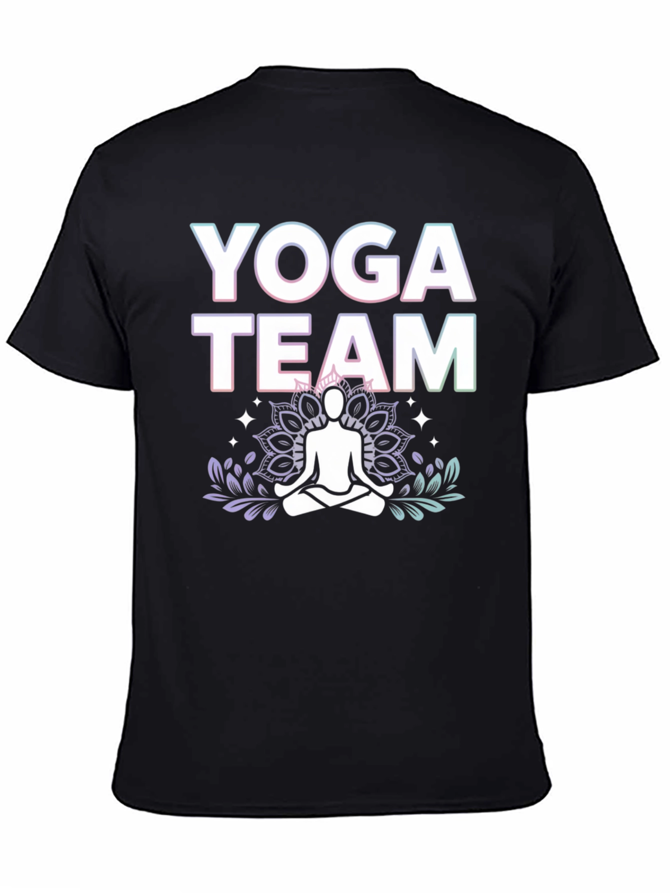 Yoga Team Graphic Tee - Black Cotton Blend
