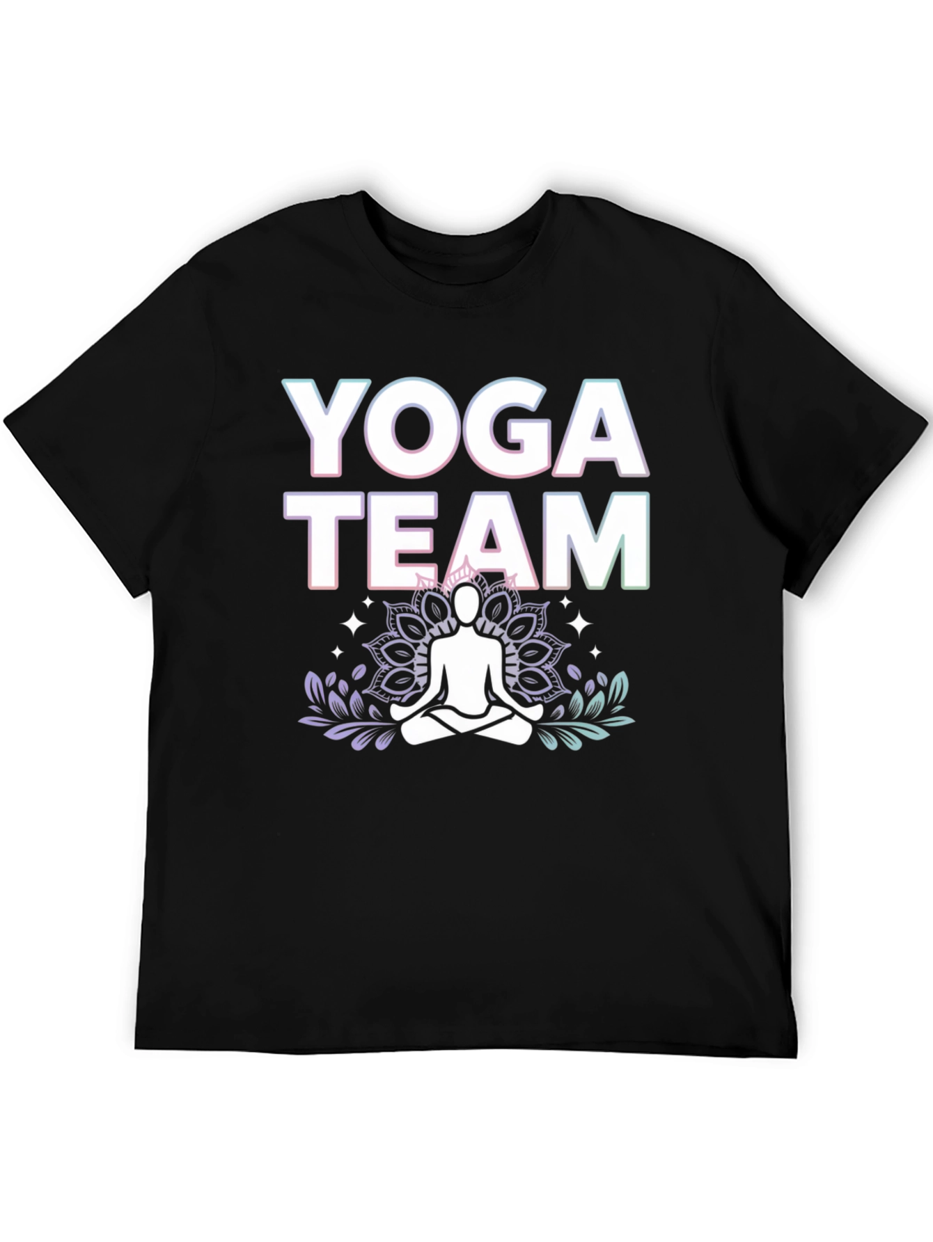Yoga Team Graphic Tee - Black Cotton Blend
