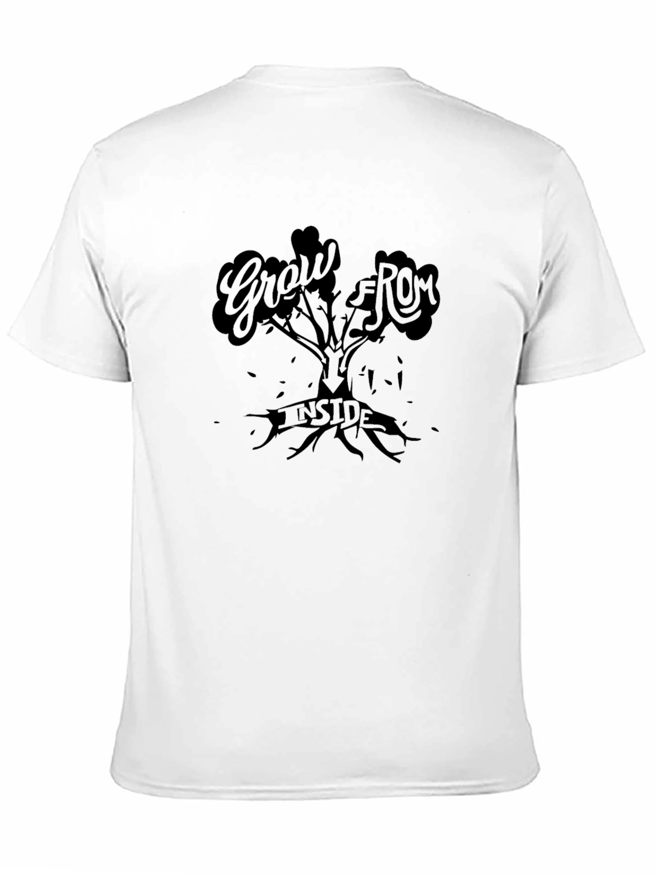 Grow From Inside Tree Graphic Tee - Black