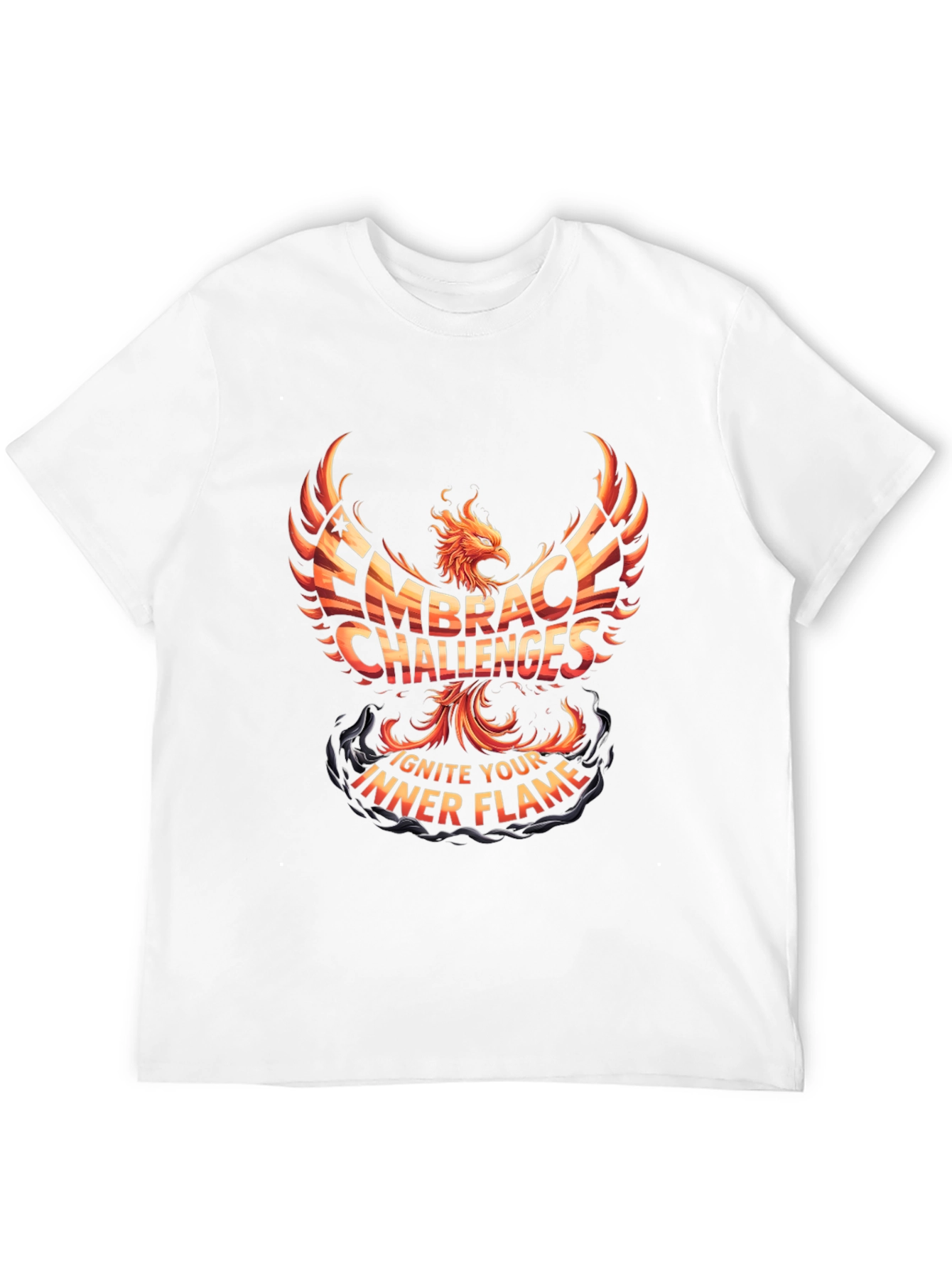 Embrace Challenges Phoenix Graphic T-Shirt