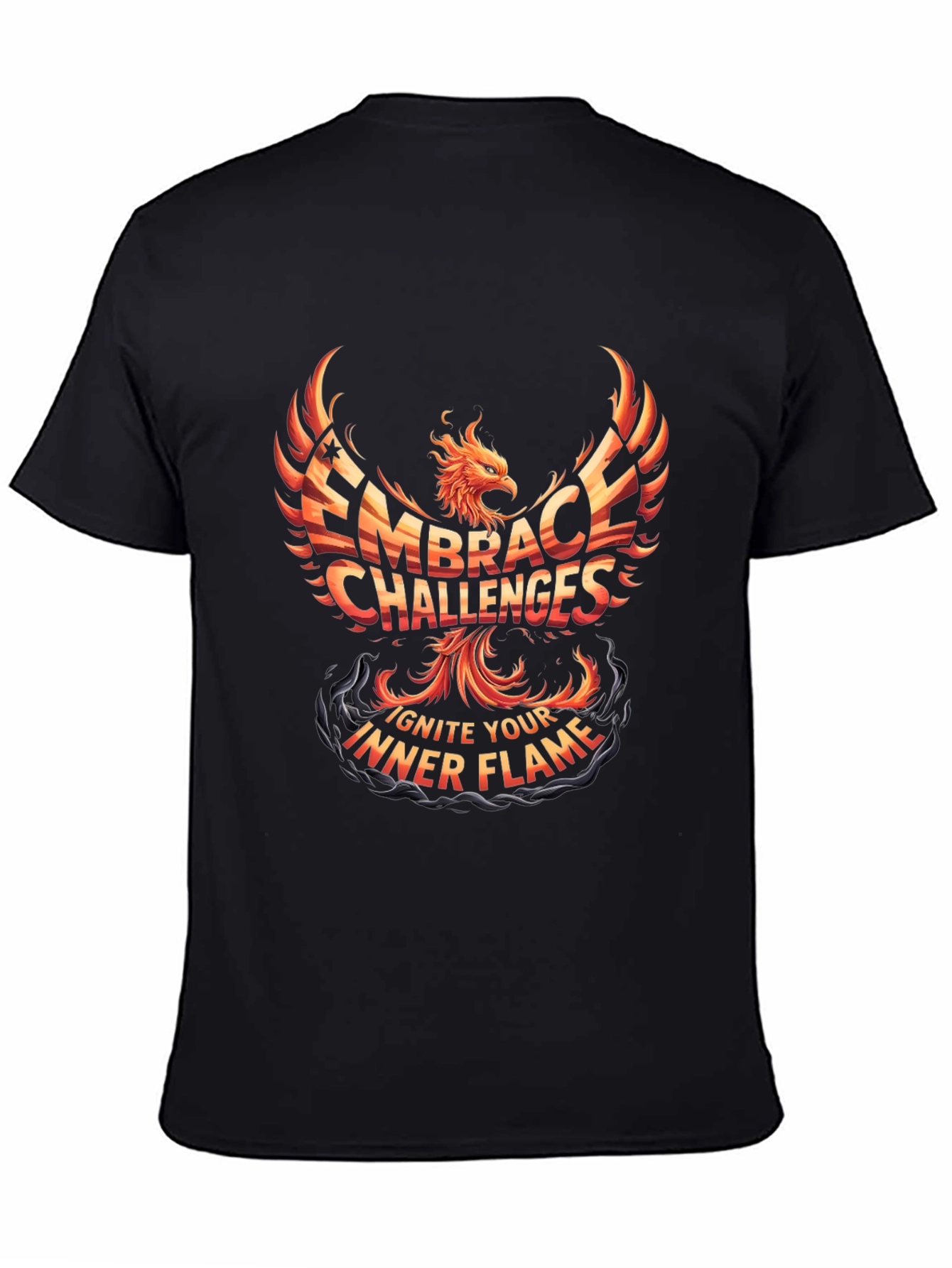 Embrace Challenges Phoenix Graphic T-Shirt