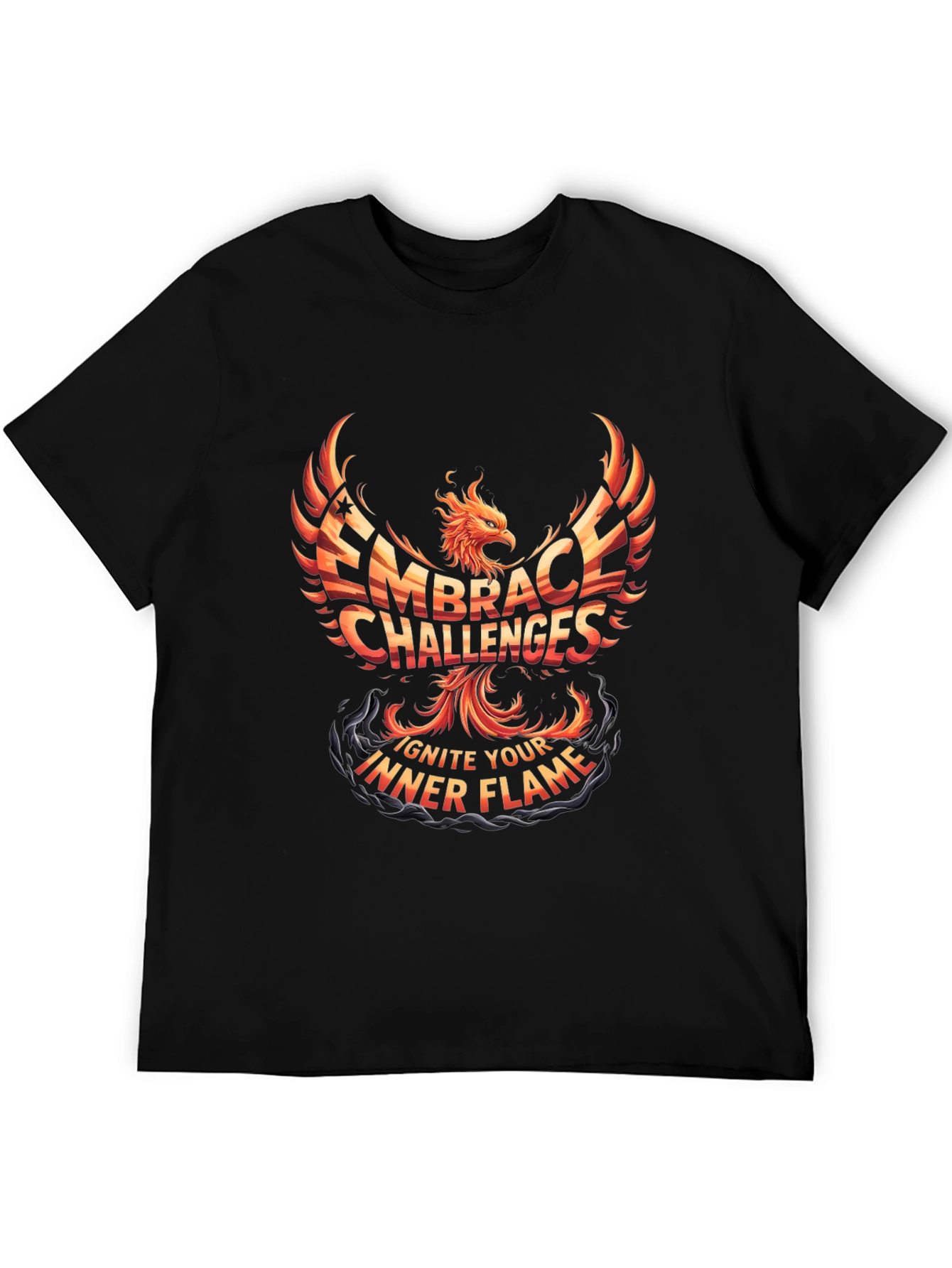 Embrace Challenges Phoenix Graphic T-Shirt