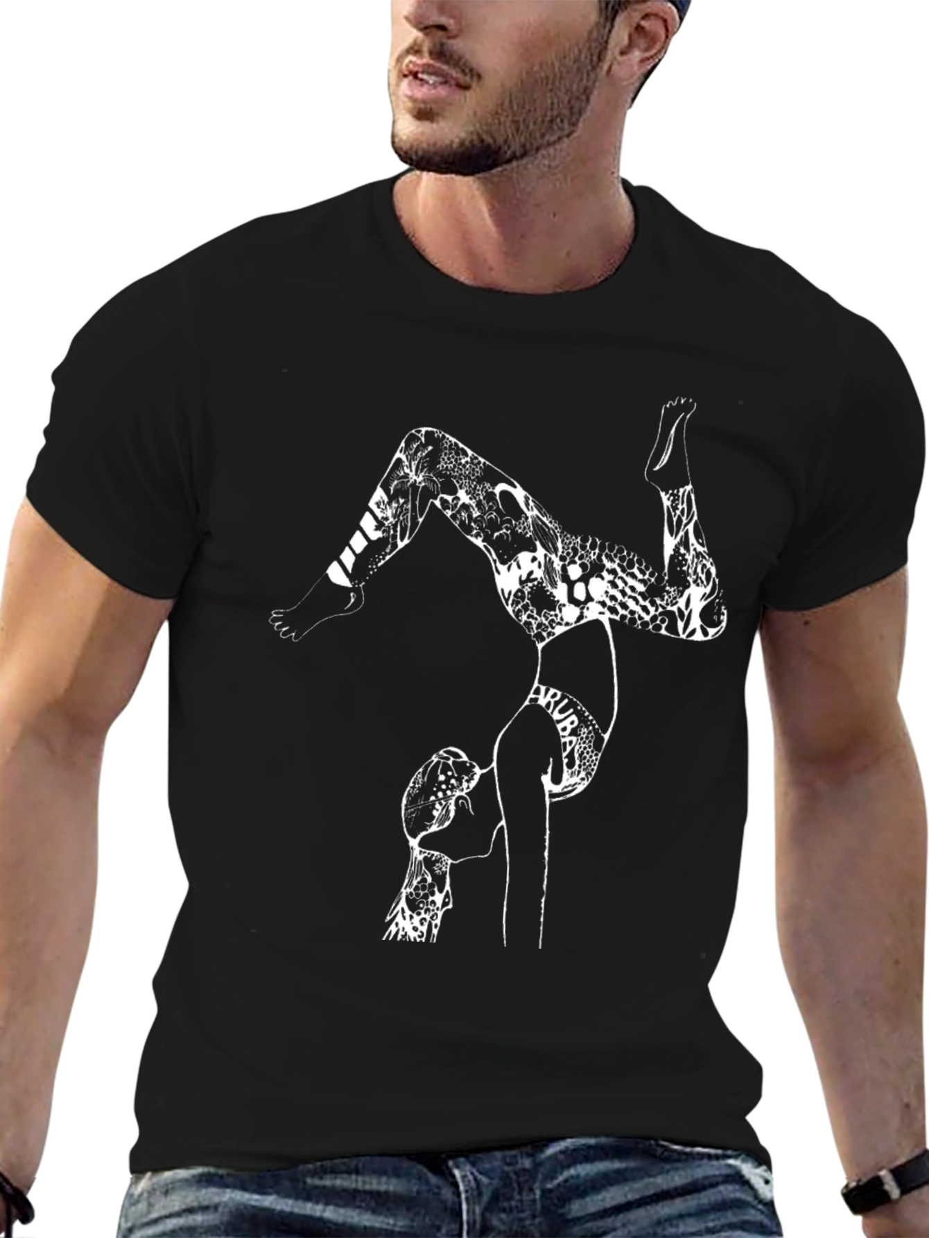 Yoga Handstand Aruba Graphic Tee