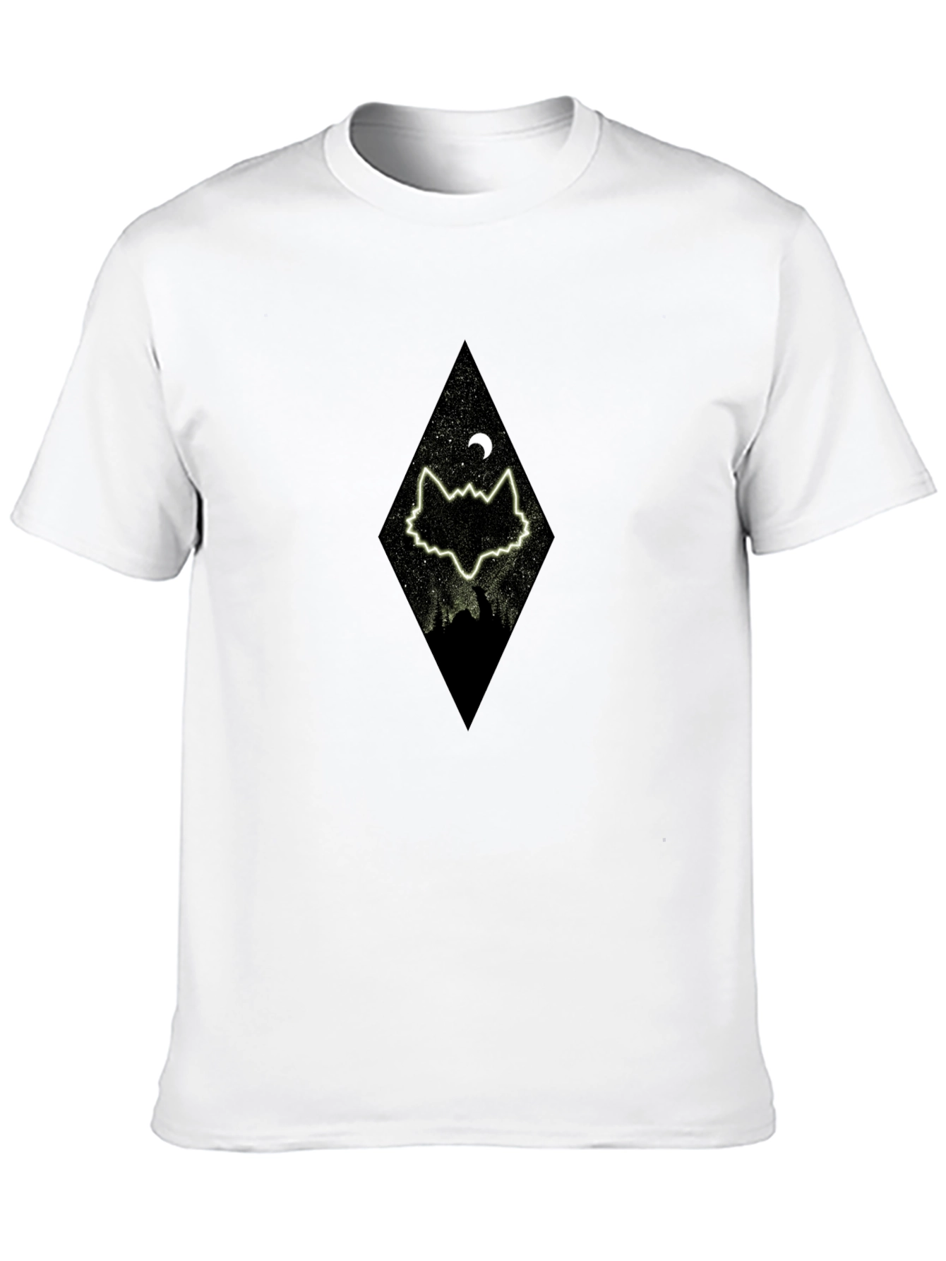 Wolf Moon Black T-Shirt - Graphic Tee