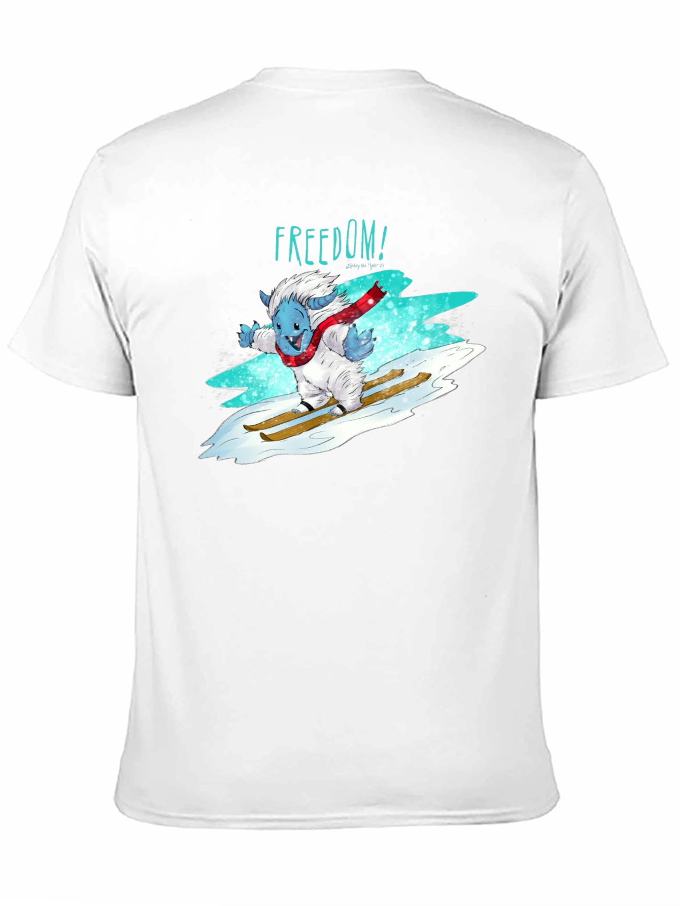 Freedom Skiing Yeti Graphic T-Shirt - Black