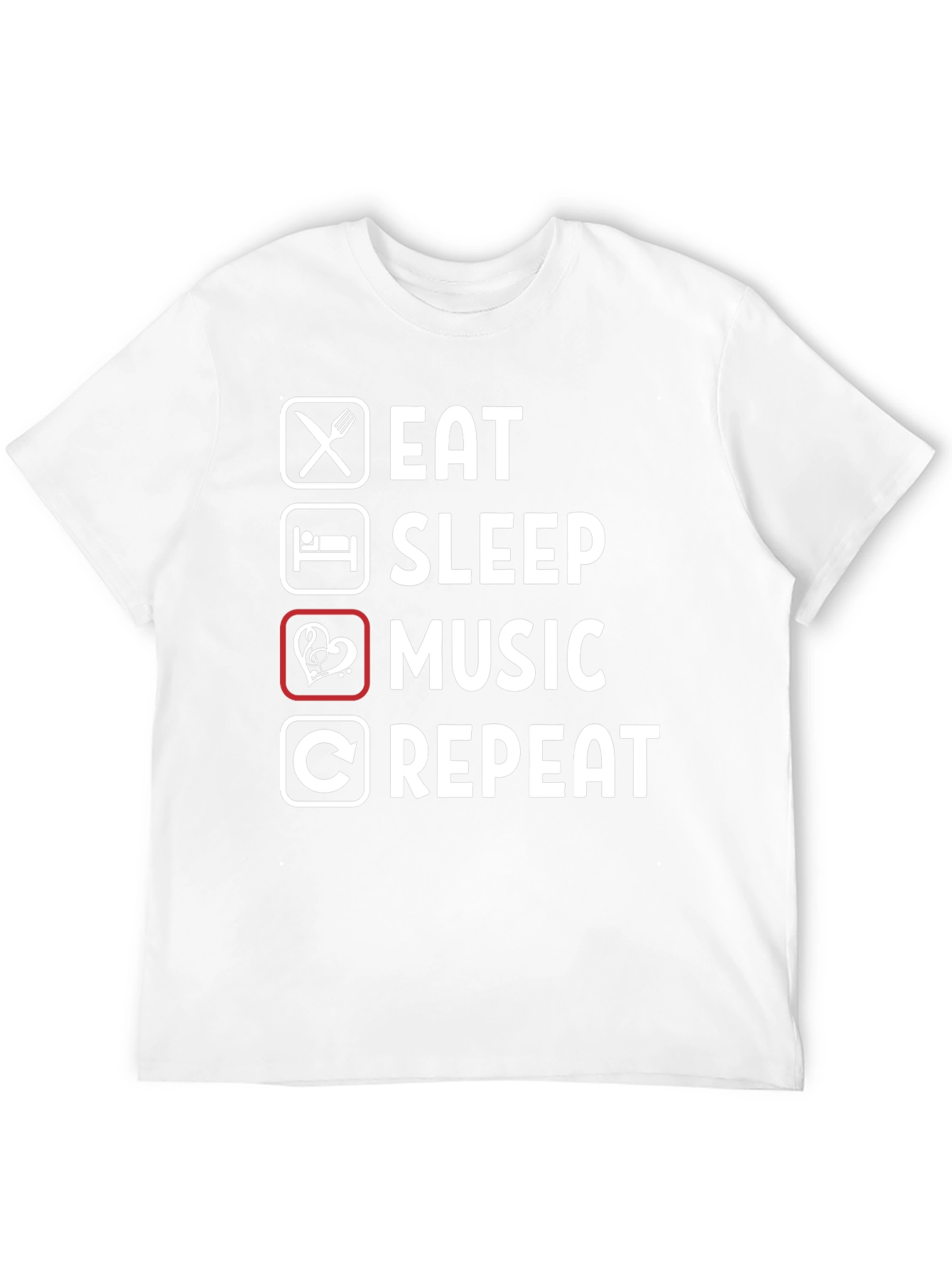Eat Sleep Music Repeat T-Shirt