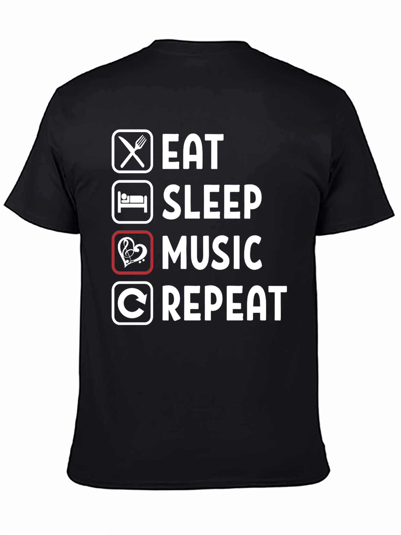 Eat Sleep Music Repeat T-Shirt