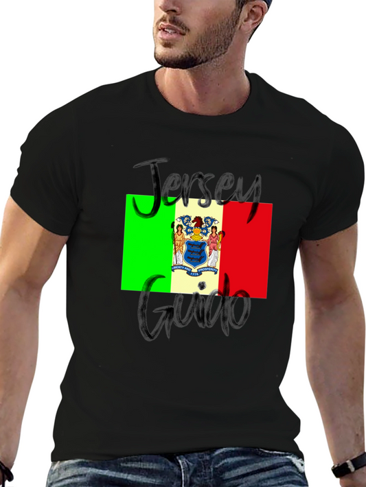 Jersey Guido T-Shirt: State Flag Graphic Tee
