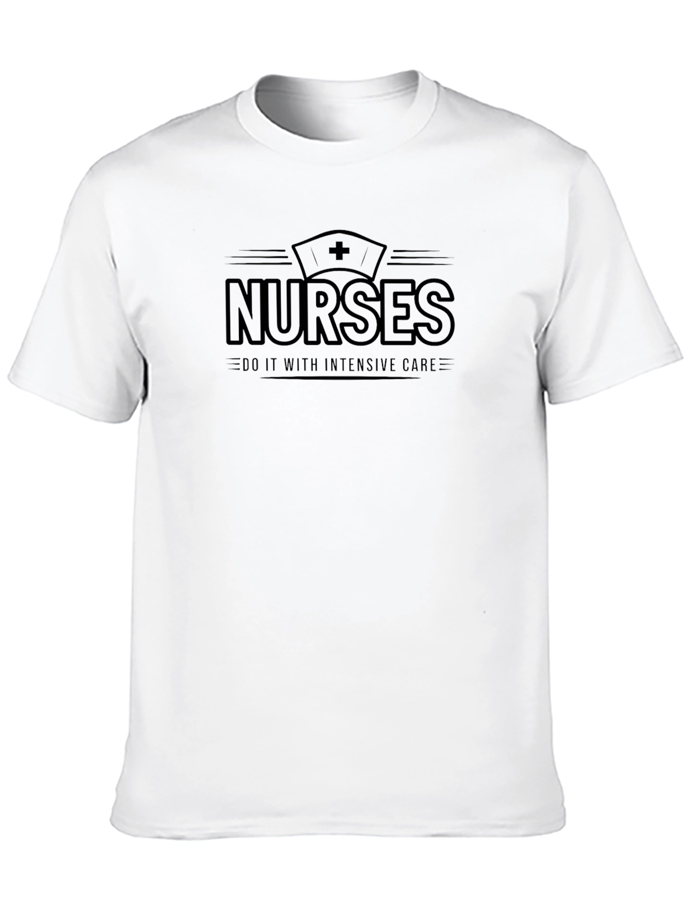Nurses Do It With Intensive Care Black T-Shirt