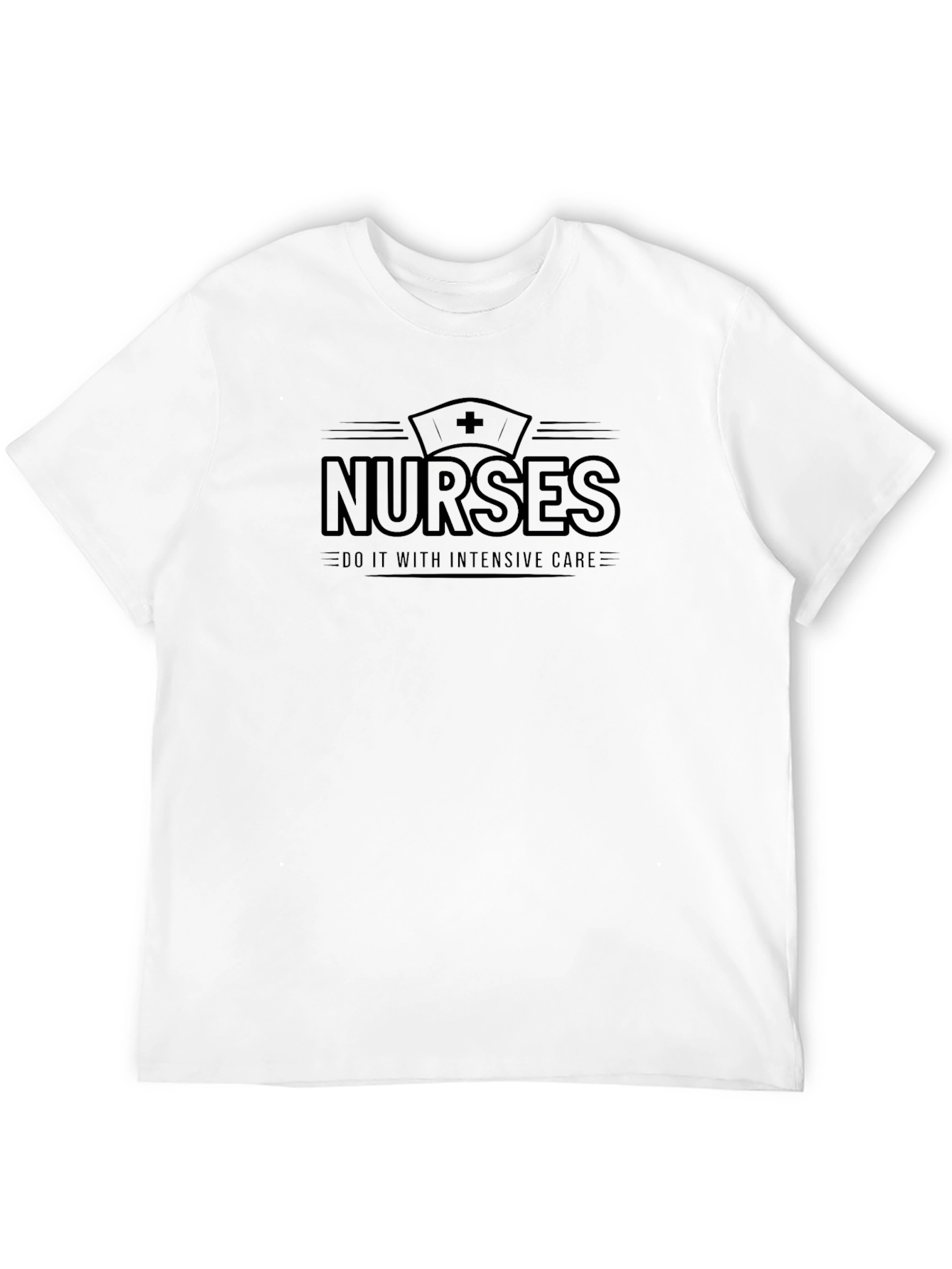 Nurses Do It With Intensive Care Black T-Shirt