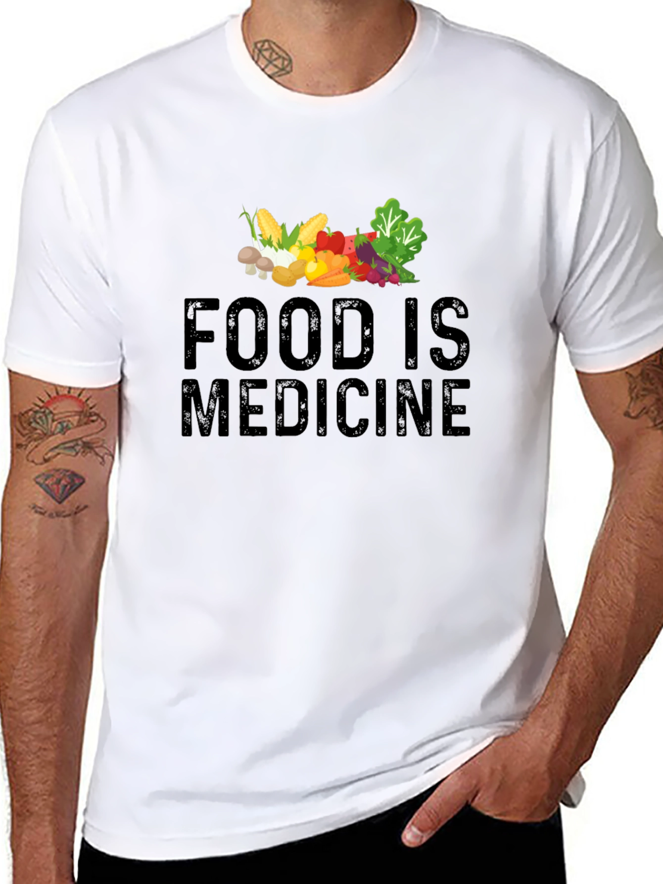 Food is Medicine T-Shirt - Healthy Lifestyle Tee