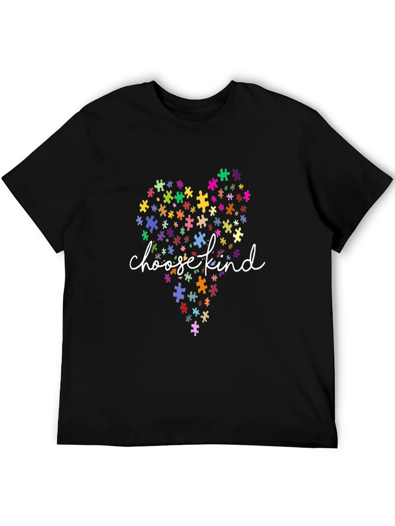 Choose Kind Autism Awareness Puzzle Heart T-Shirt