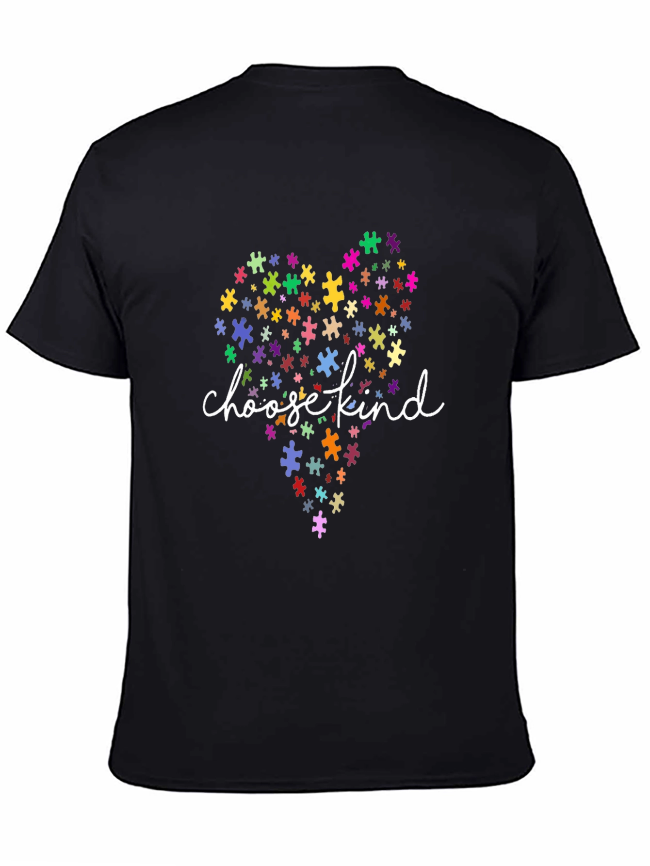 Choose Kind Autism Awareness Puzzle Heart T-Shirt