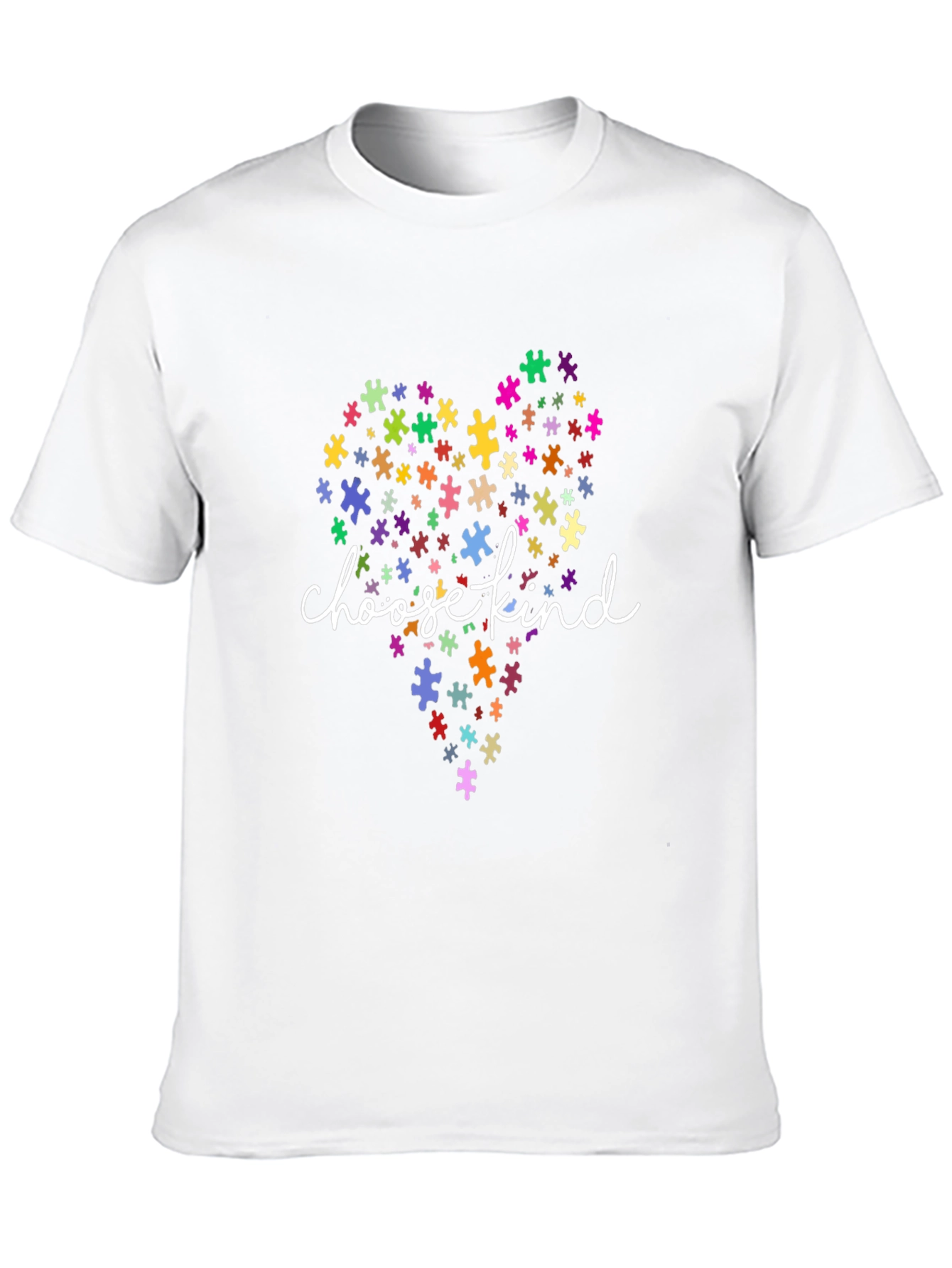 Choose Kind Autism Awareness Puzzle Heart T-Shirt