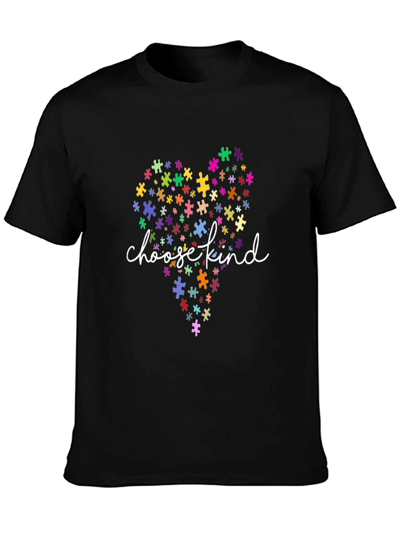Choose Kind Autism Awareness Puzzle Heart T-Shirt