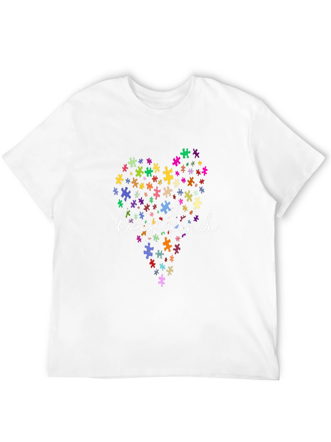 Choose Kind Autism Awareness Puzzle Heart T-Shirt