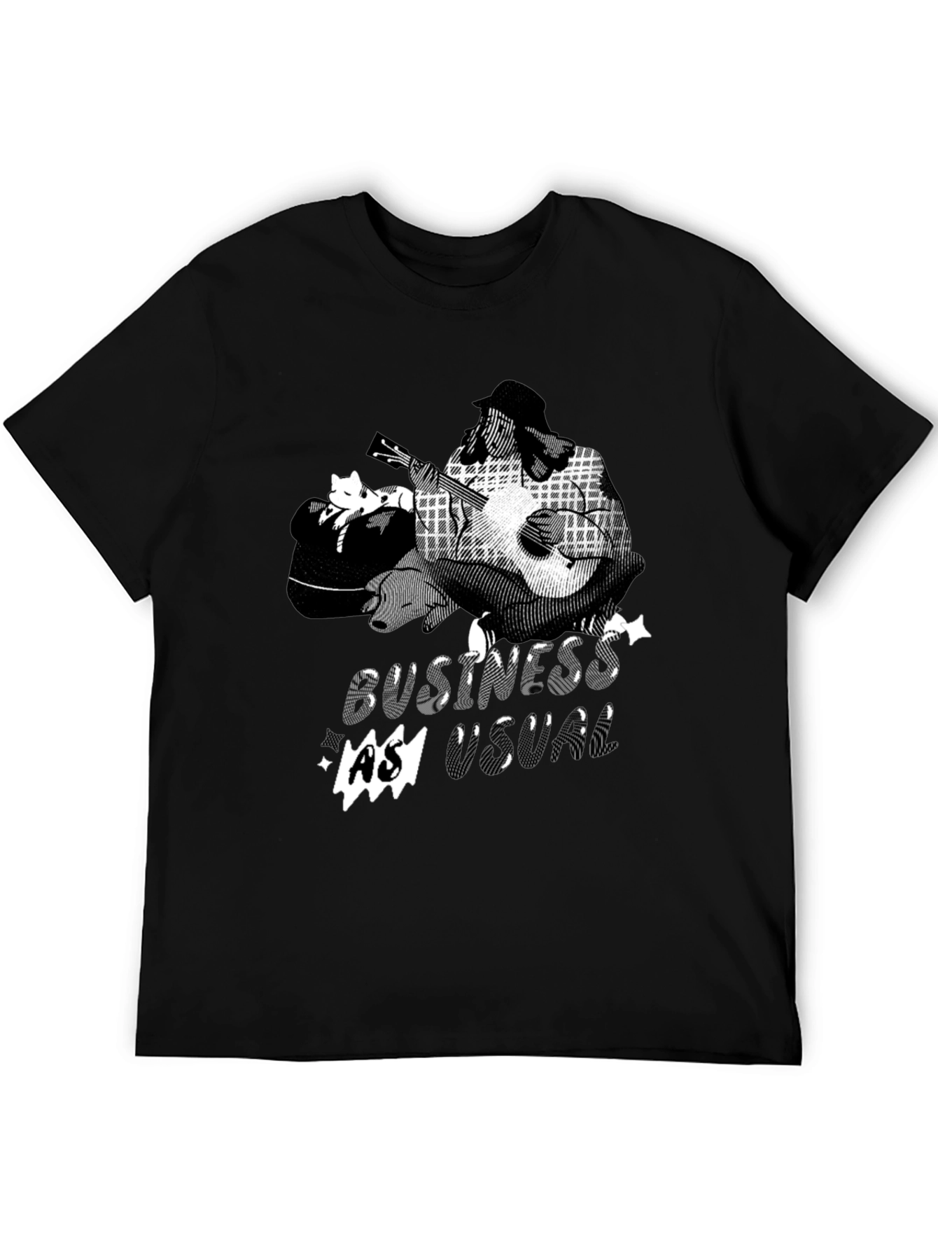 Business as Usual Graphic Tee - Black
