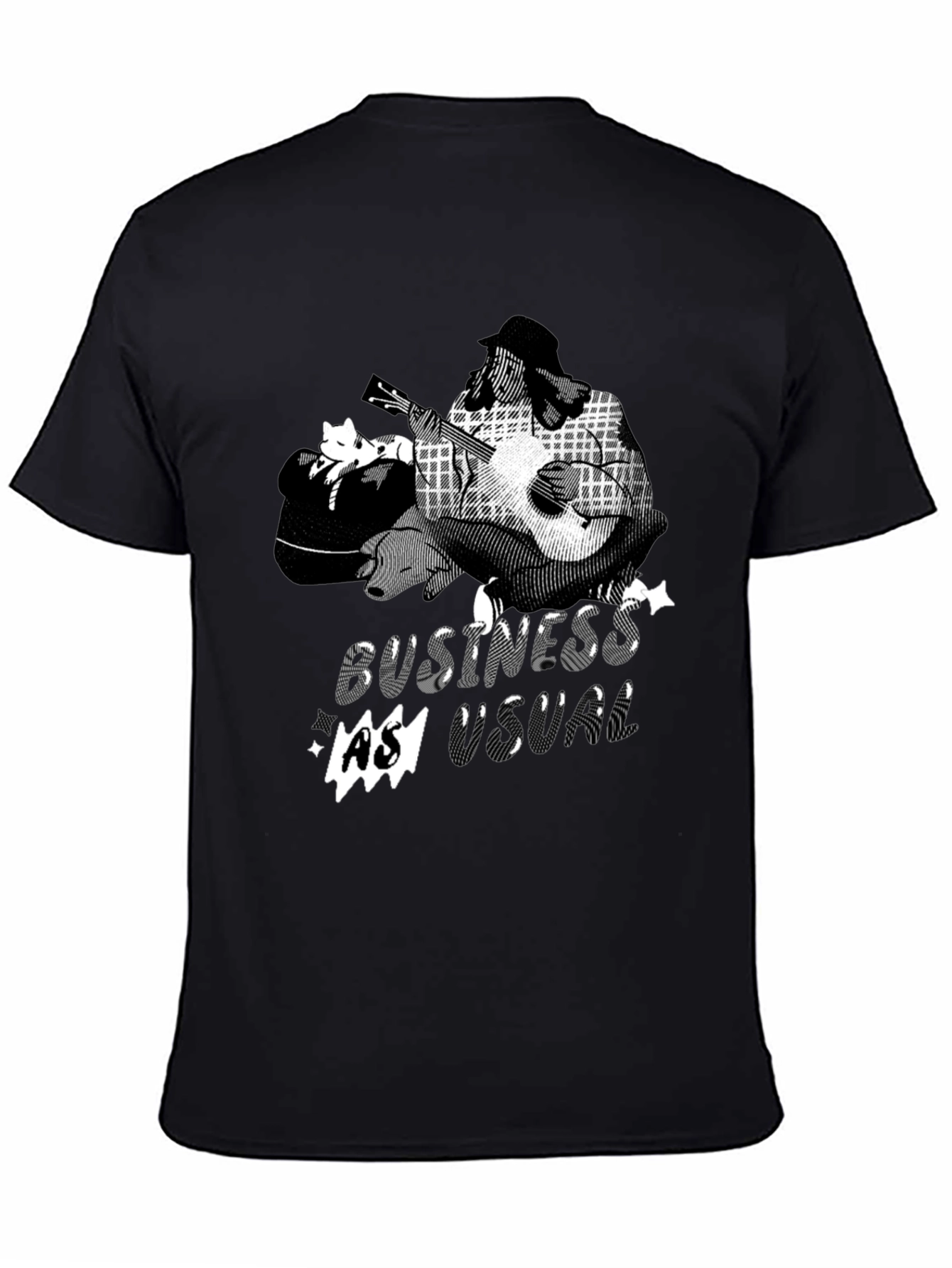Business as Usual Graphic Tee - Black