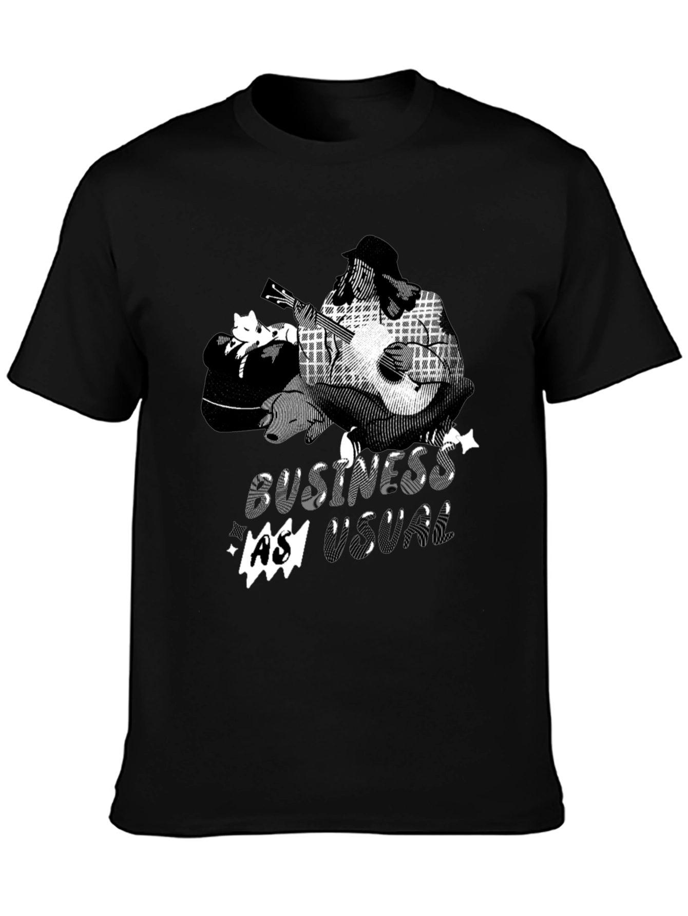 Business as Usual Graphic Tee - Black