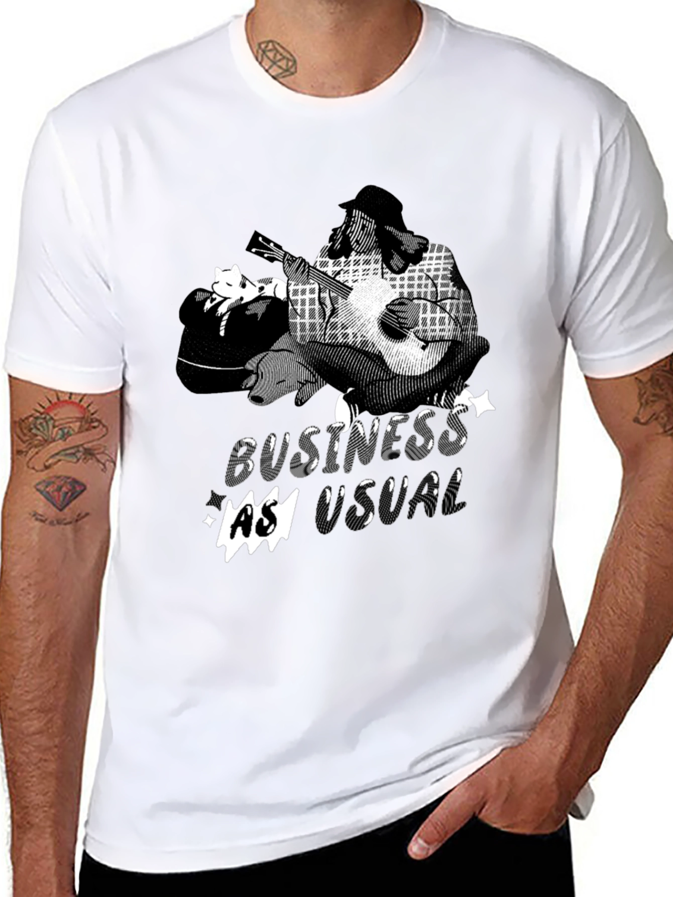 Business as Usual Graphic Tee - Black