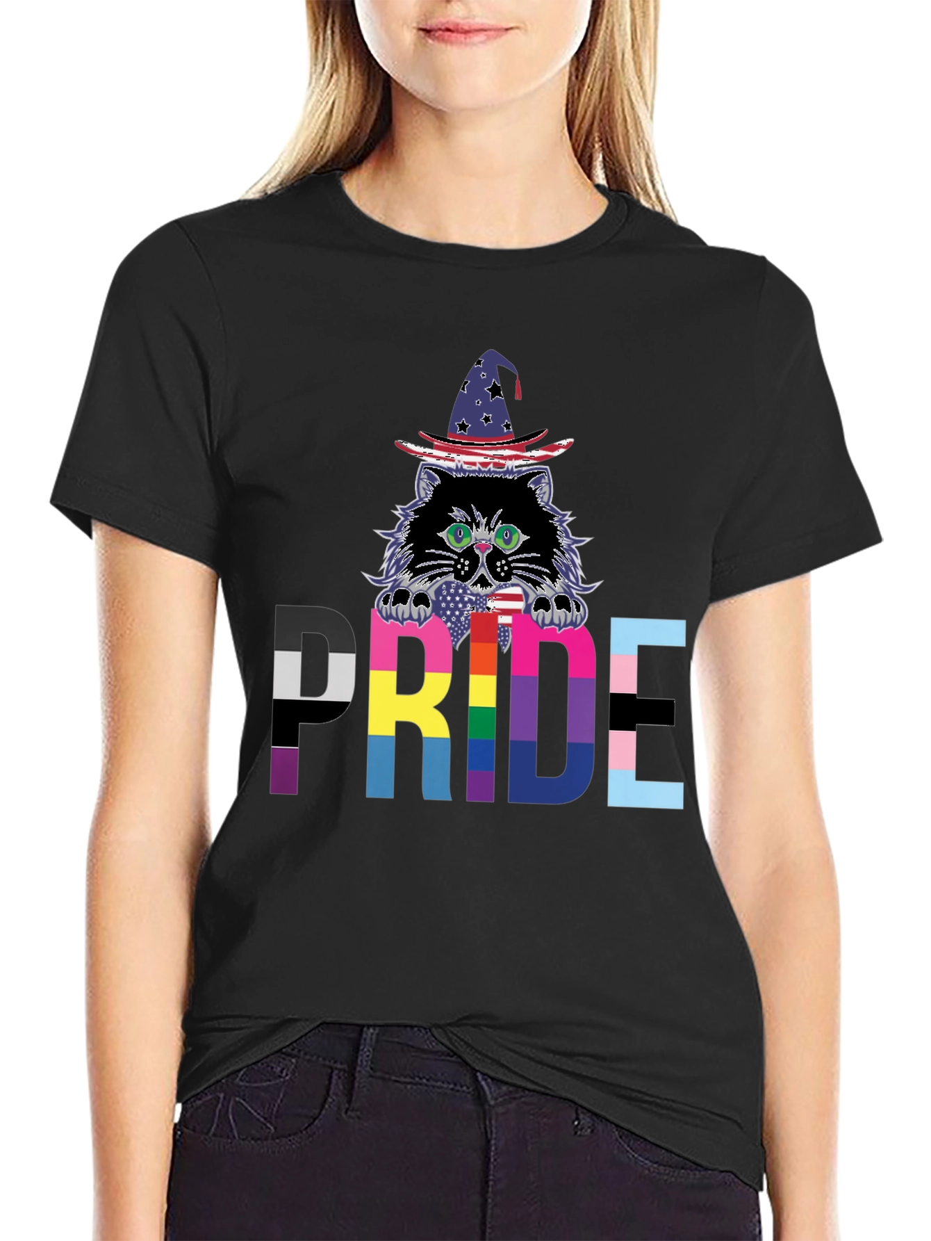 Pride Cat Wizard T-Shirt