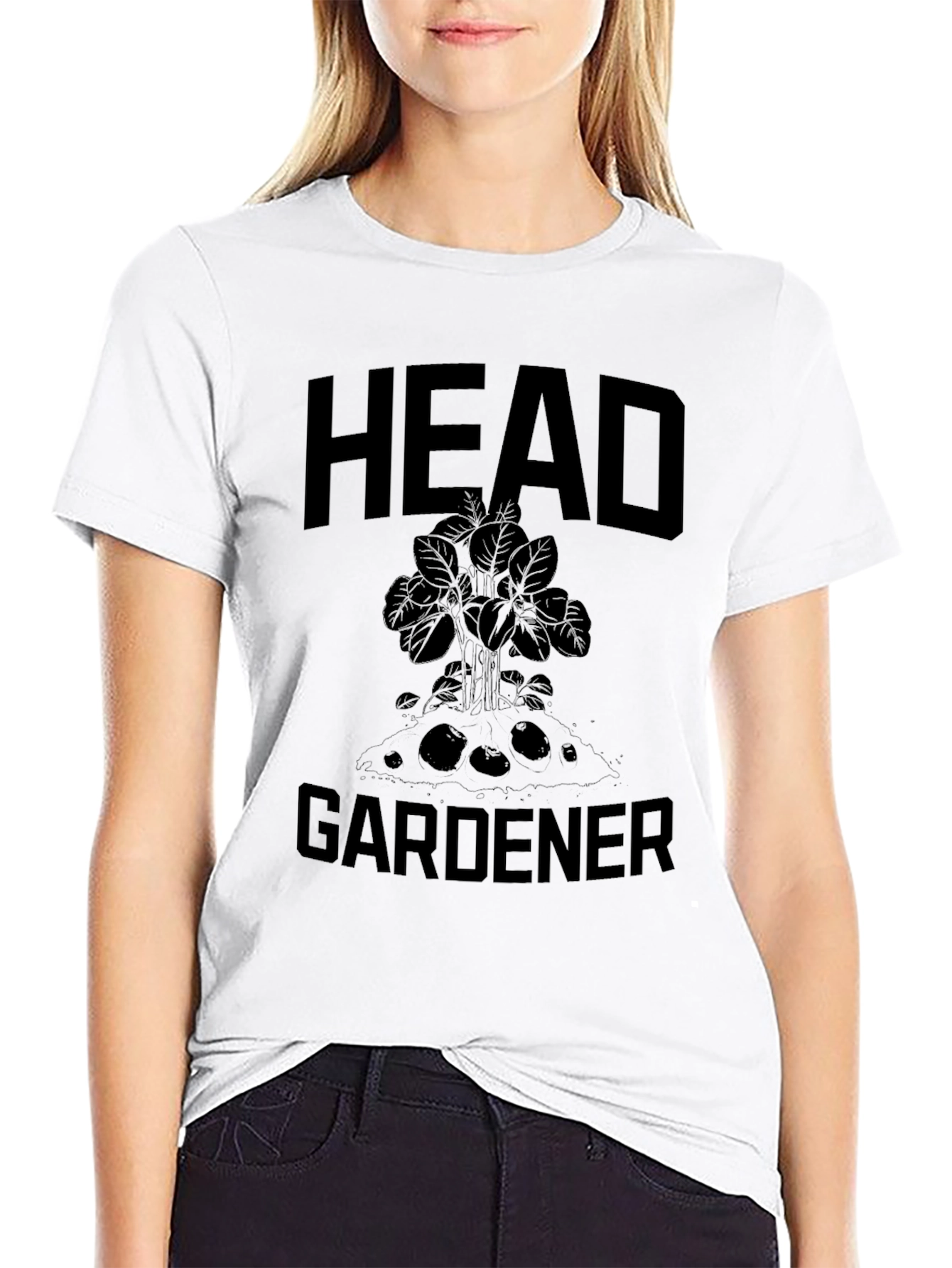 Head Gardener Graphic Tee - Black Cotton T-Shirt