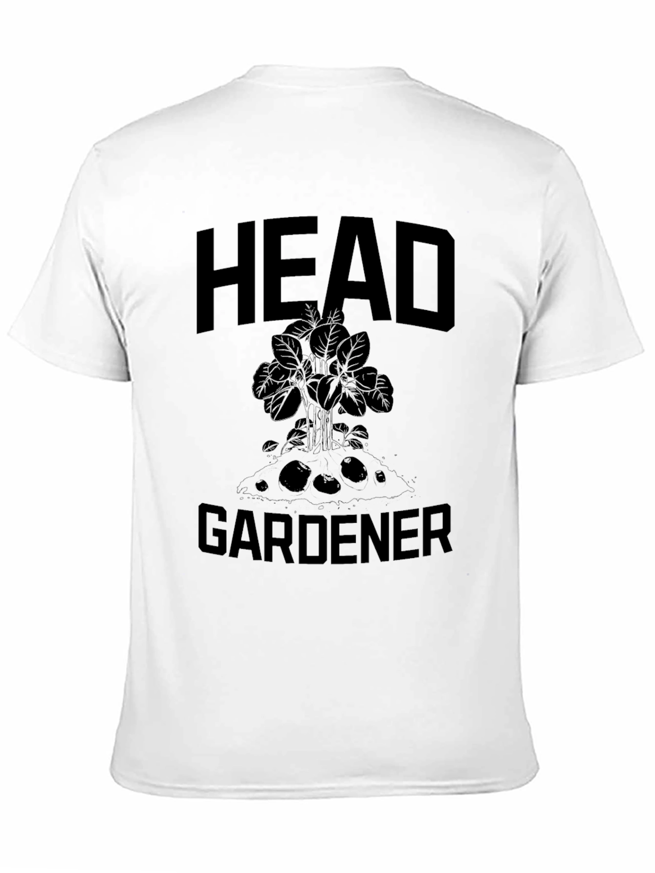Head Gardener Graphic Tee - Black Cotton T-Shirt