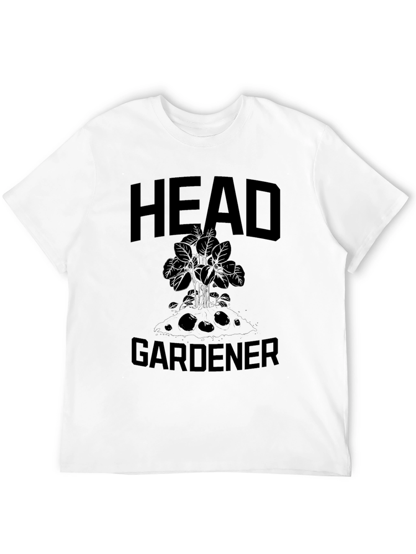 Head Gardener Graphic Tee - Black Cotton T-Shirt