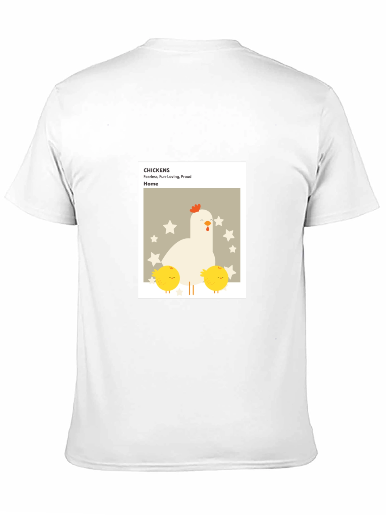 Chicken Family Graphic Tee - Black