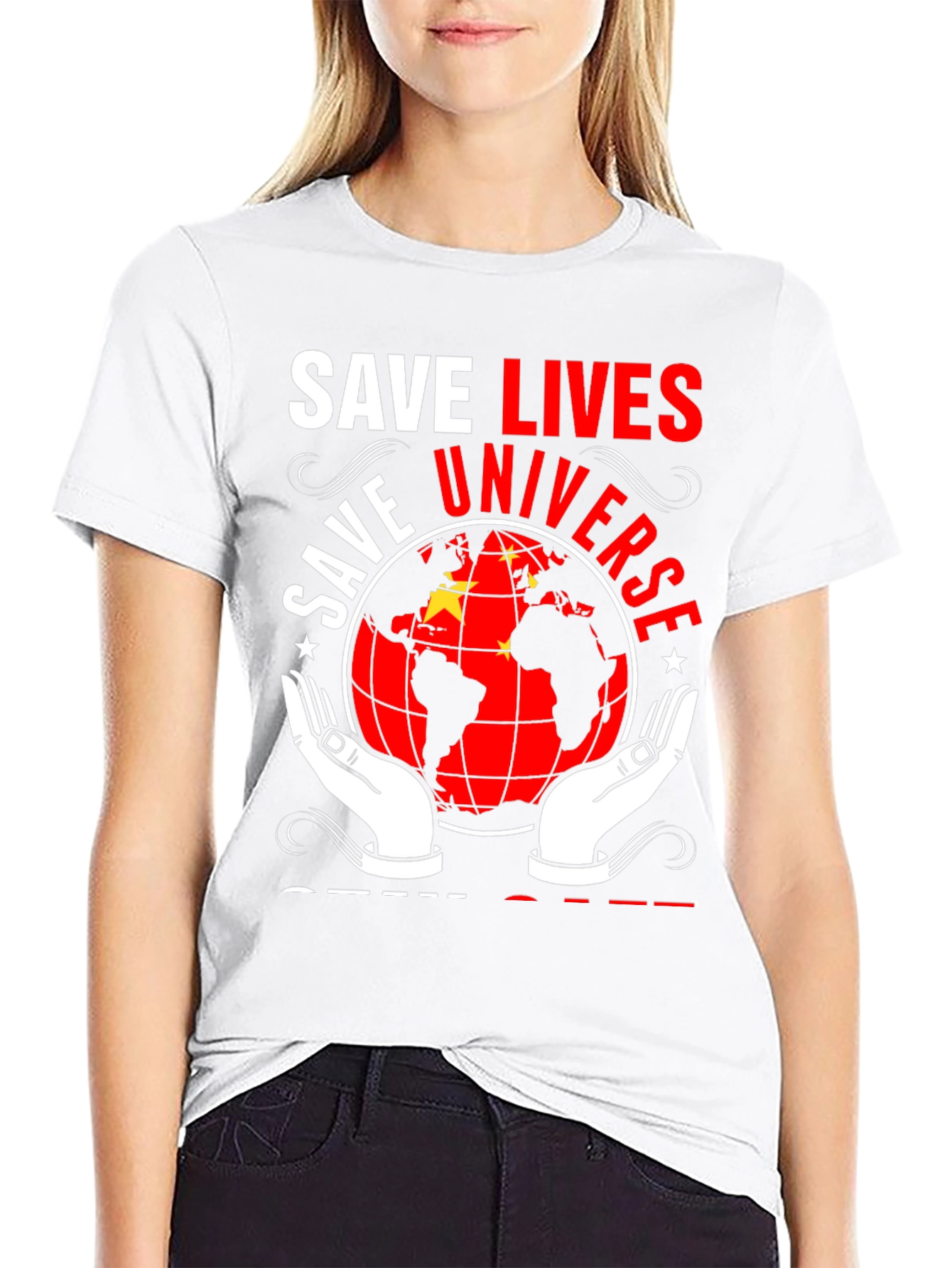 Save Lives Universe Graphic Tee
