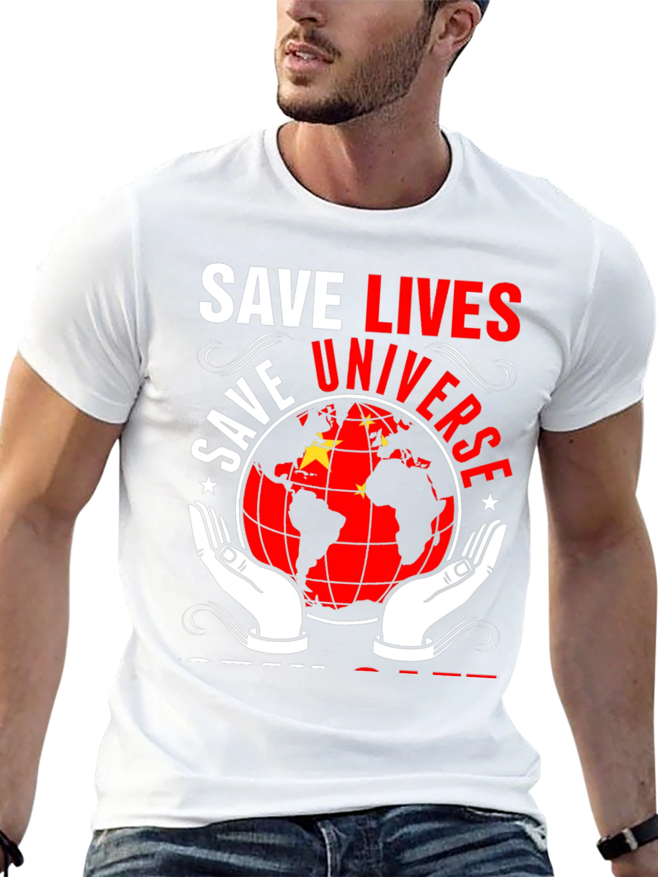 Save Lives Universe Graphic Tee