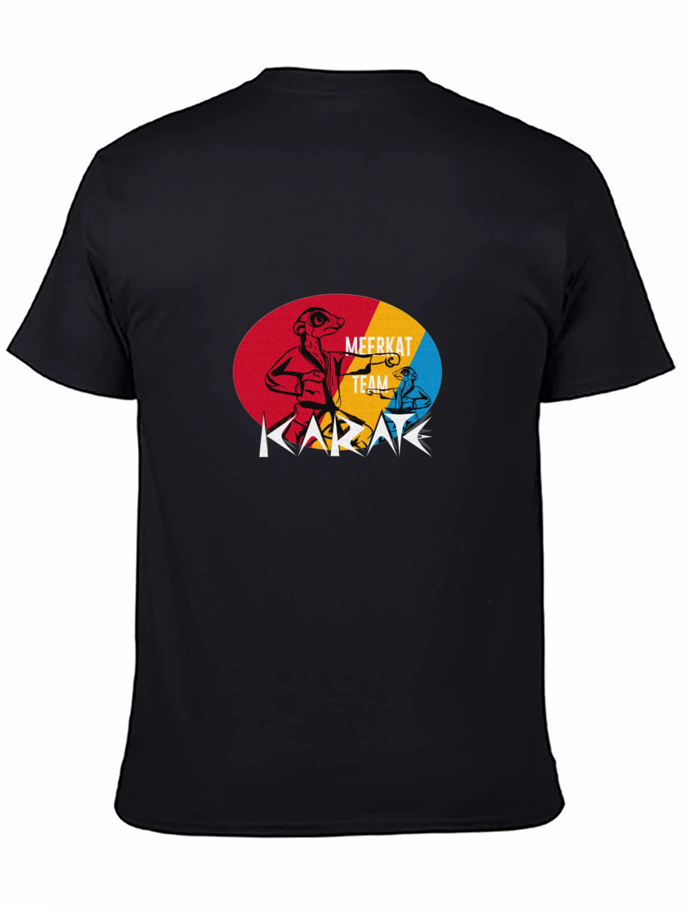 Meerkat Karate Team Black T-Shirt