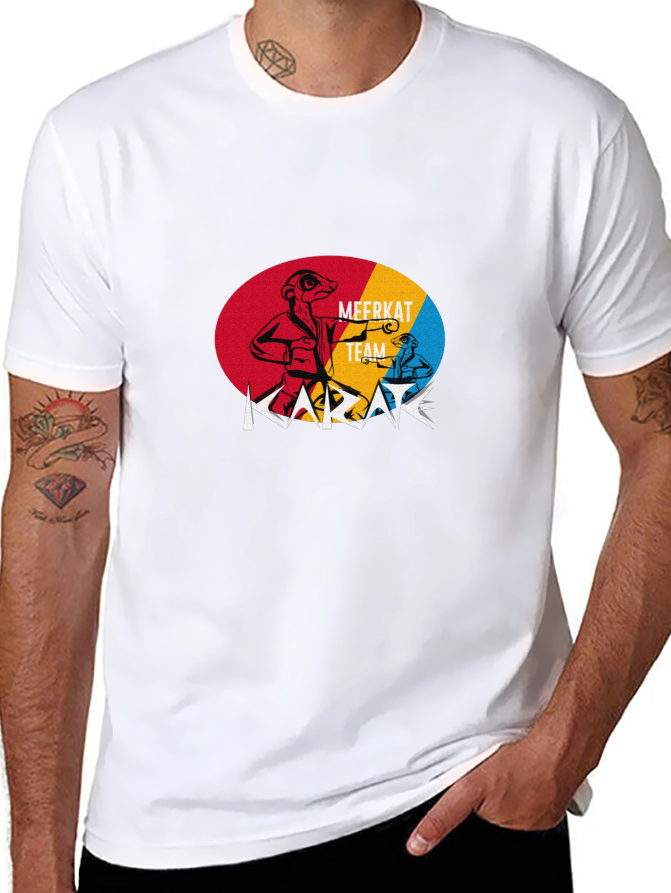 Meerkat Karate Team Black T-Shirt