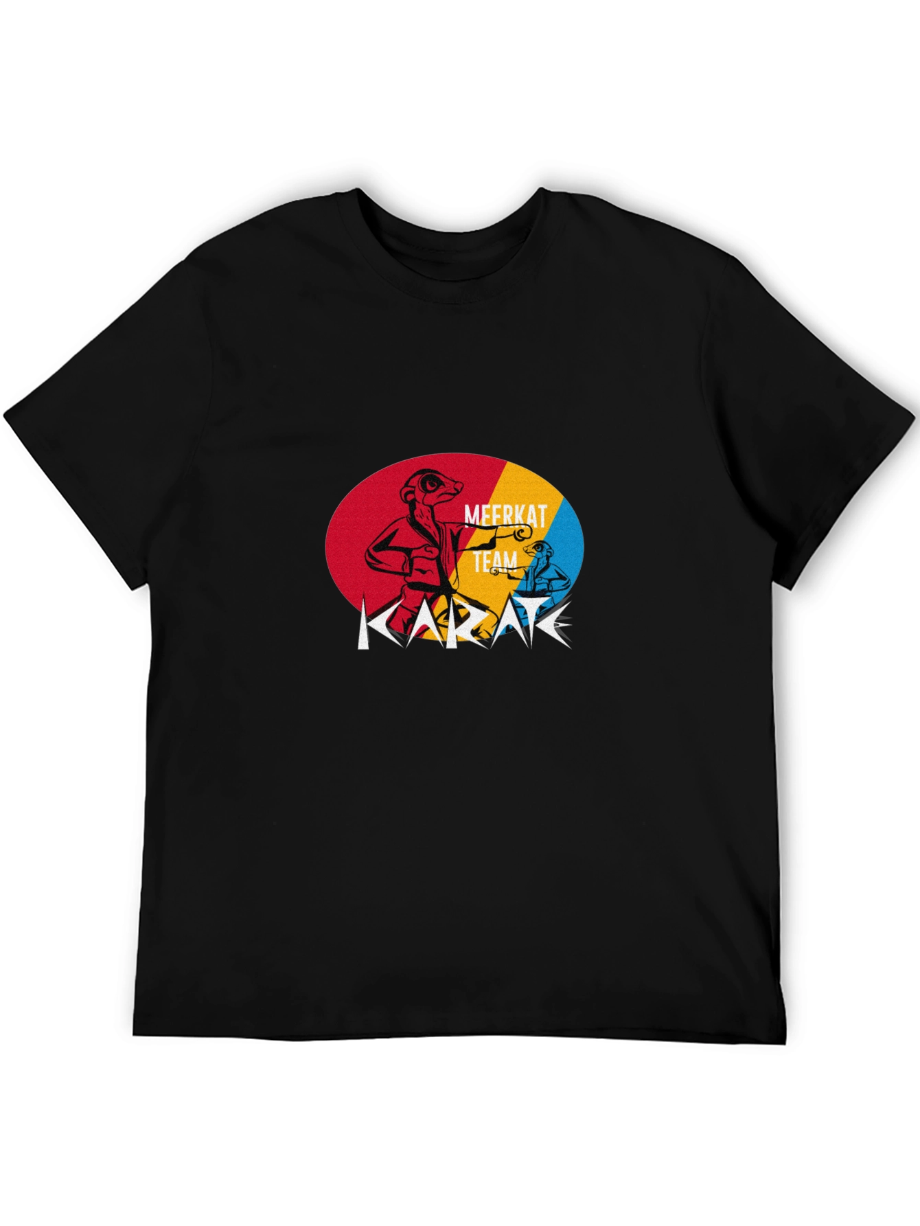 Meerkat Karate Team Black T-Shirt