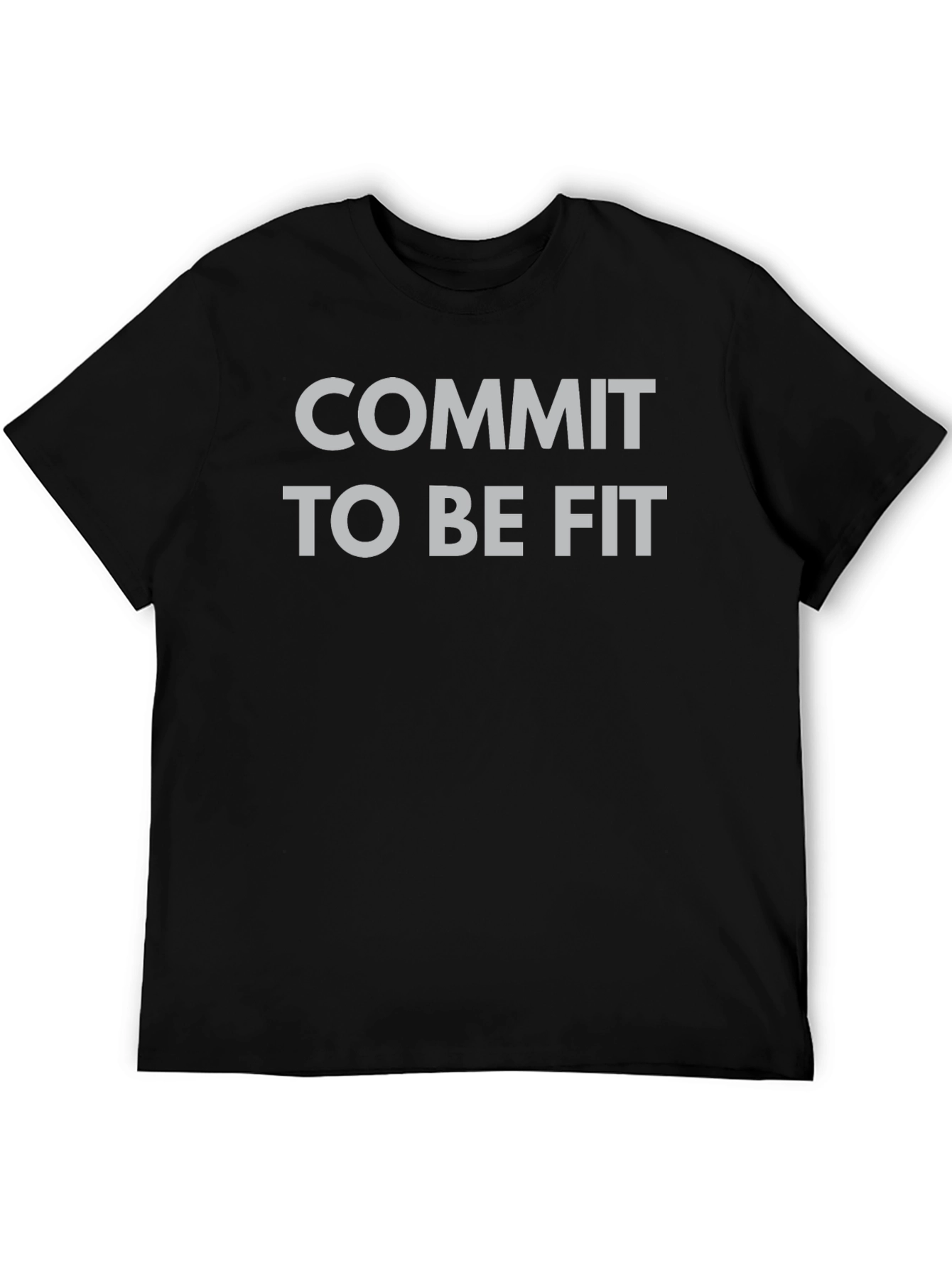 Commit to Be Fit Black T-Shirt