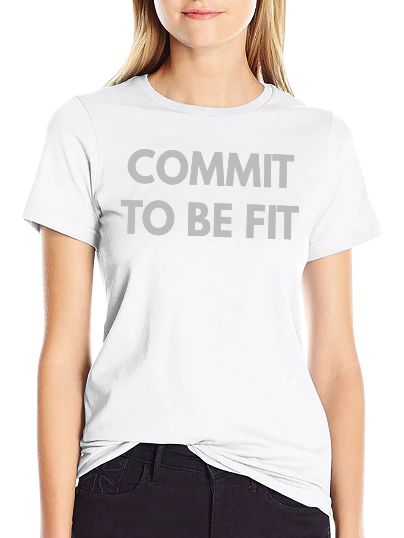 Commit to Be Fit Black T-Shirt
