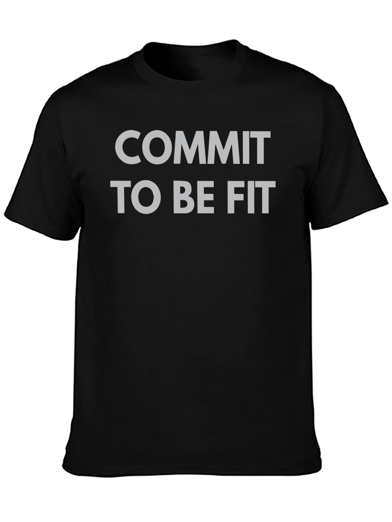 Commit to Be Fit Black T-Shirt