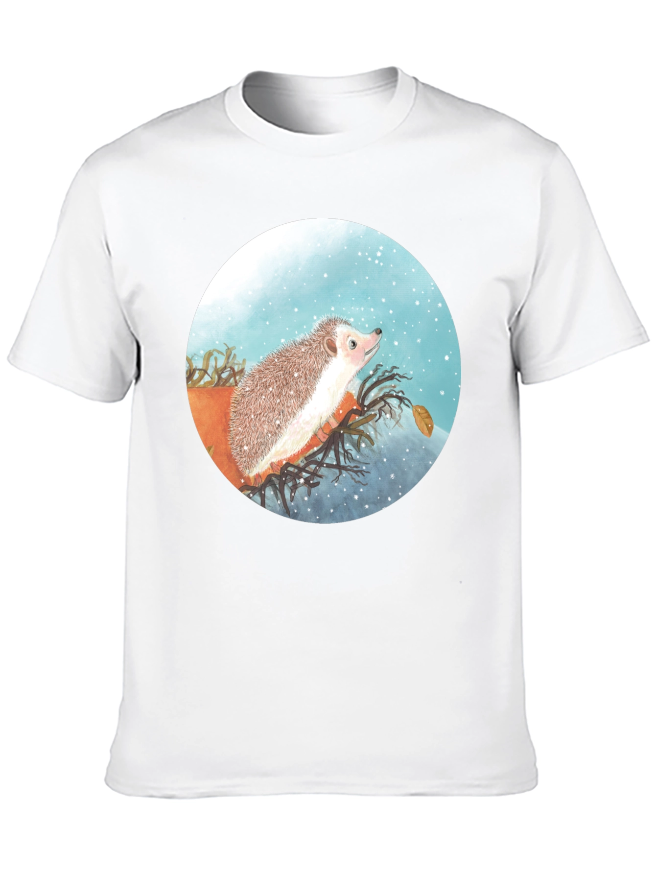 Hedgehog Graphic Print T-Shirt