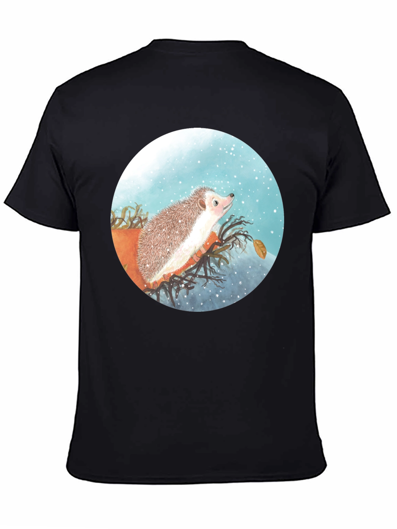 Hedgehog Graphic Print T-Shirt