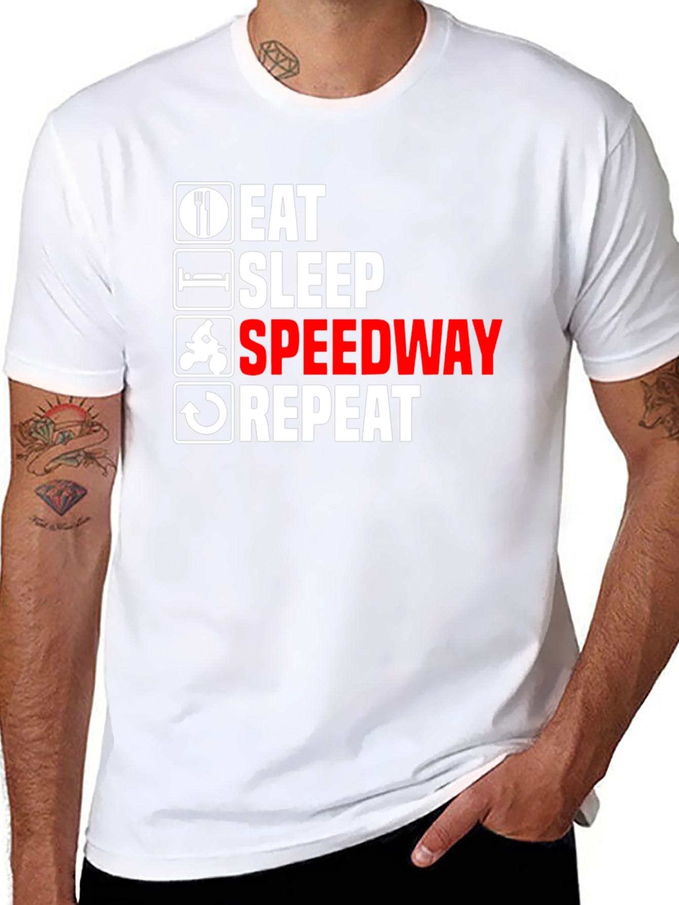 Eat Sleep Speedway Repeat T-Shirt