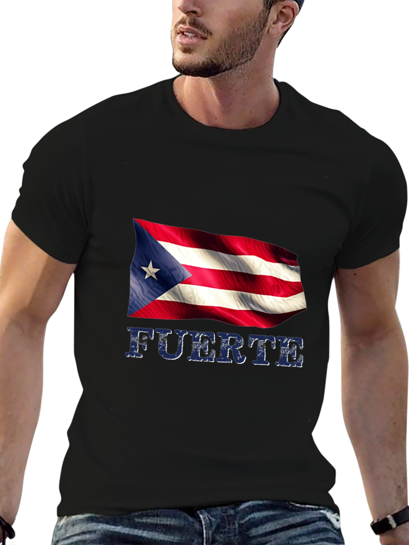 Puerto Rico Flag T-Shirt - Fuerte