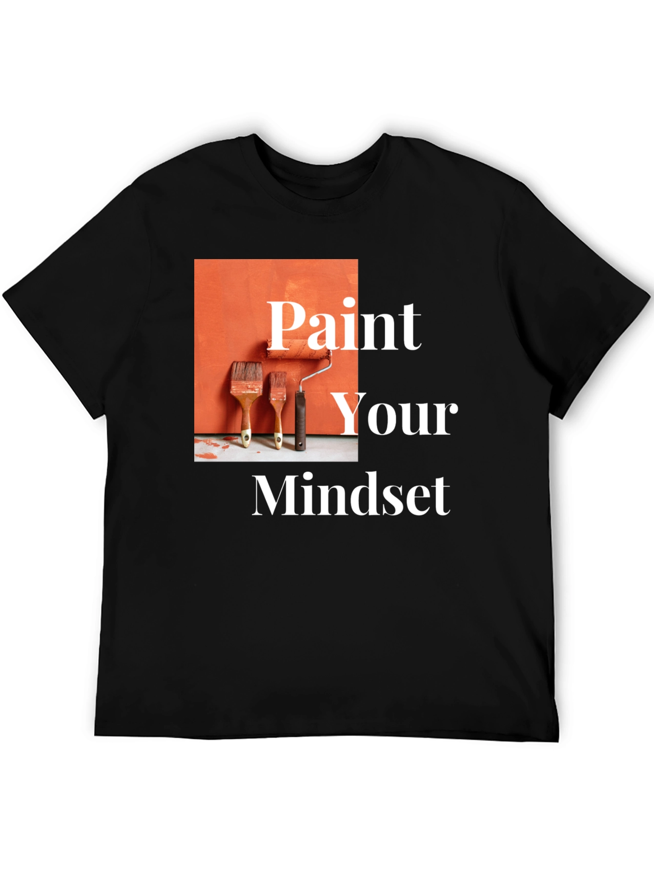 Paint Your Mindset Graphic Tee - Black