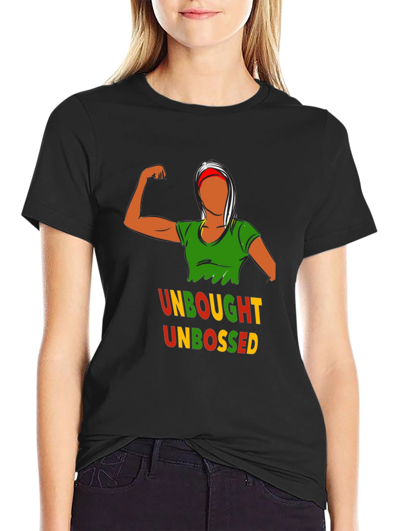 Unbought Unbossed Graphic T-Shirt - Black