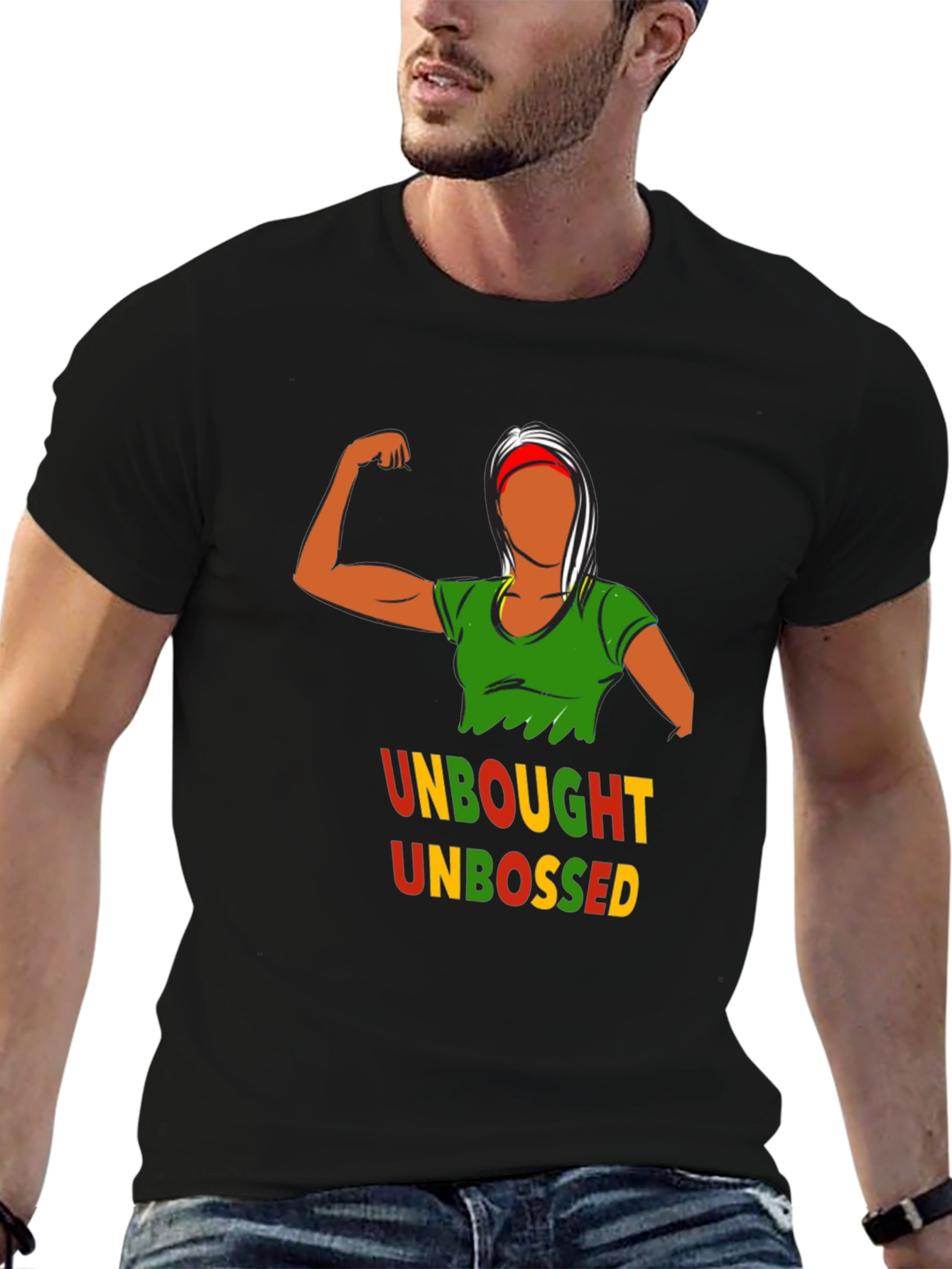 Unbought Unbossed Graphic T-Shirt - Black